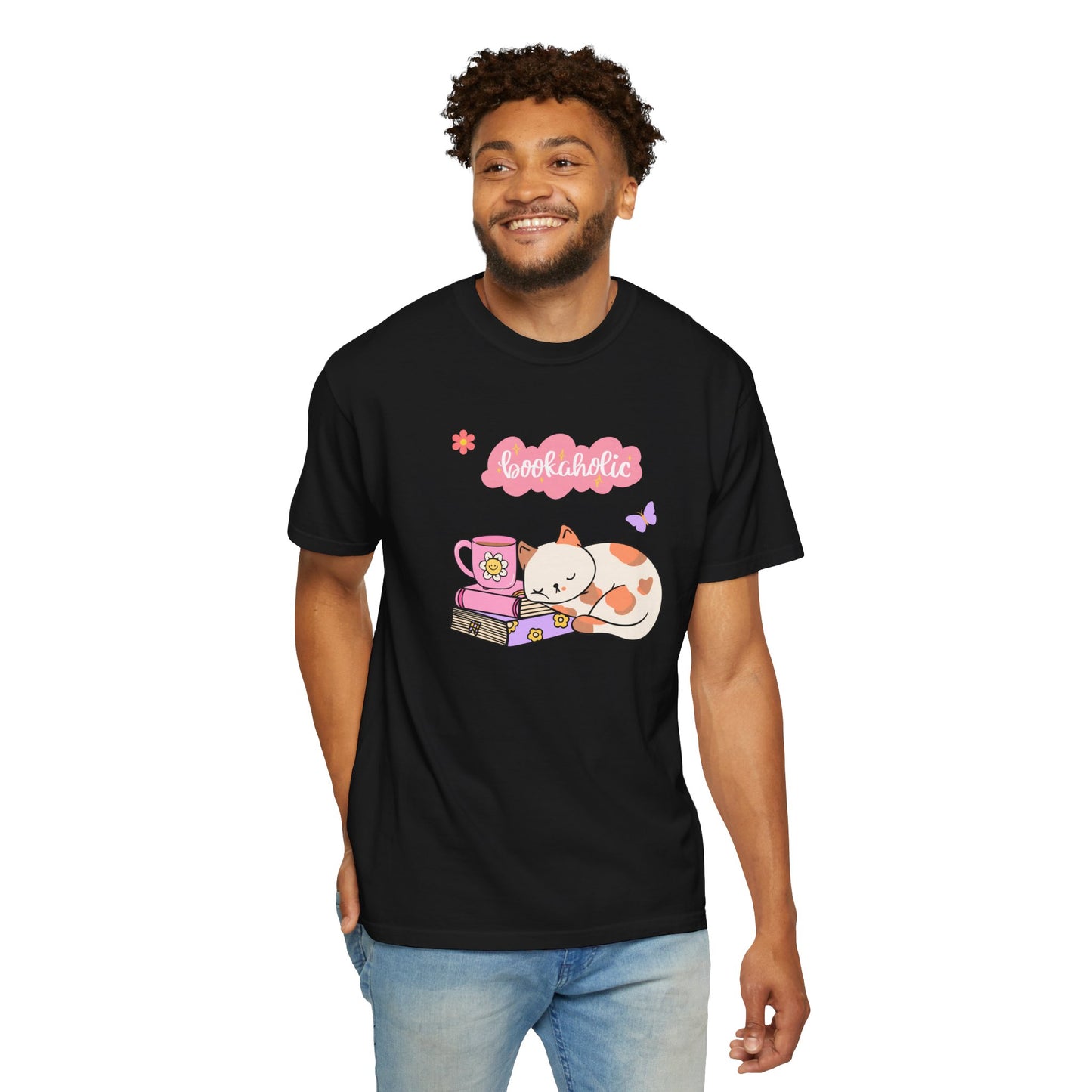 Bookaholic Unisex Garment-Dyed T-shirt