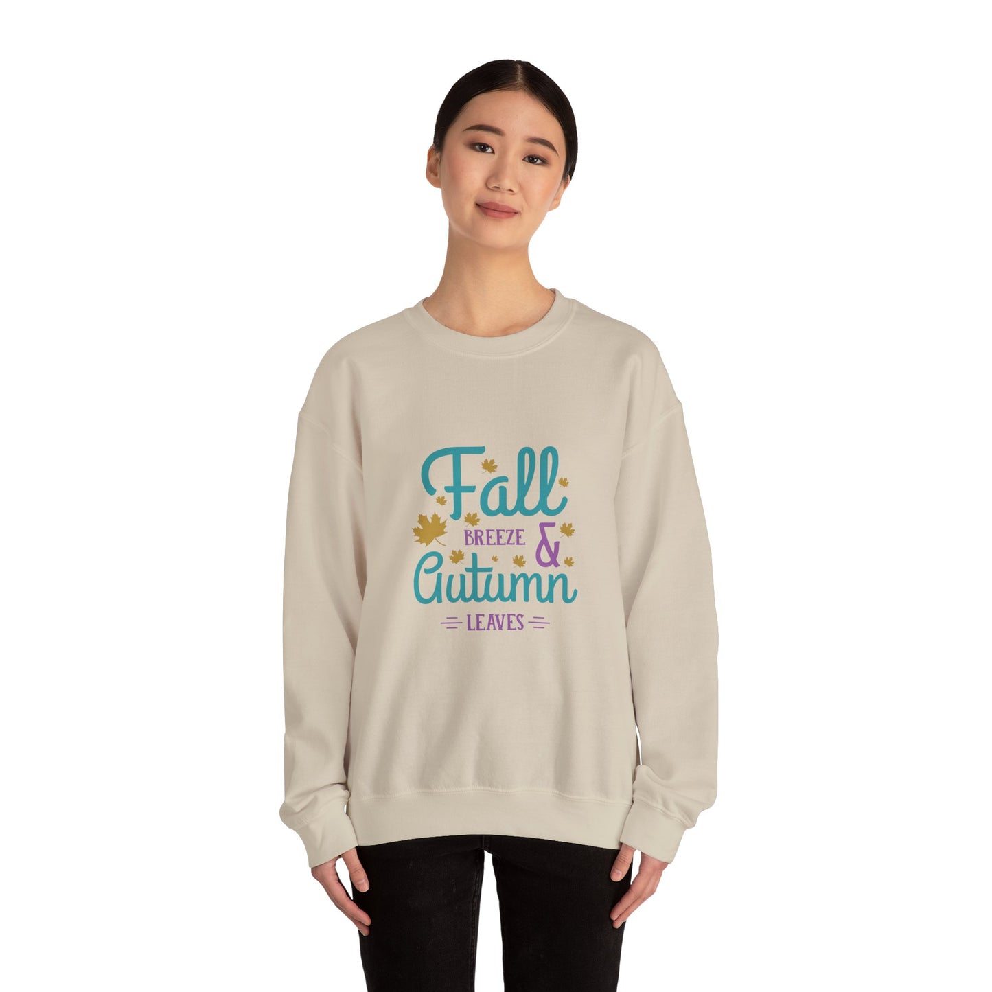 Fall Breeze And Autumn Leaves Unisex Heavy Blend™ Crewneck Sweatshirt