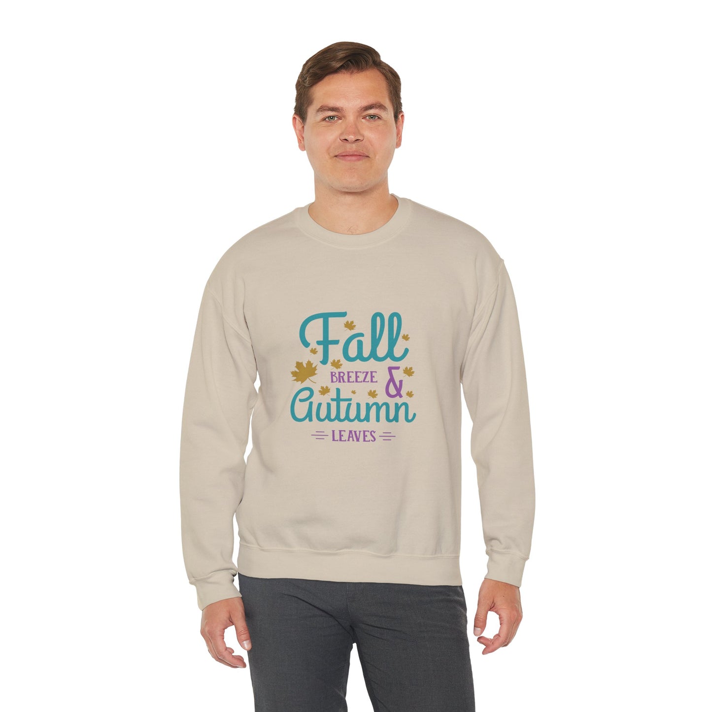 Fall Breeze And Autumn Leaves Unisex Heavy Blend™ Crewneck Sweatshirt