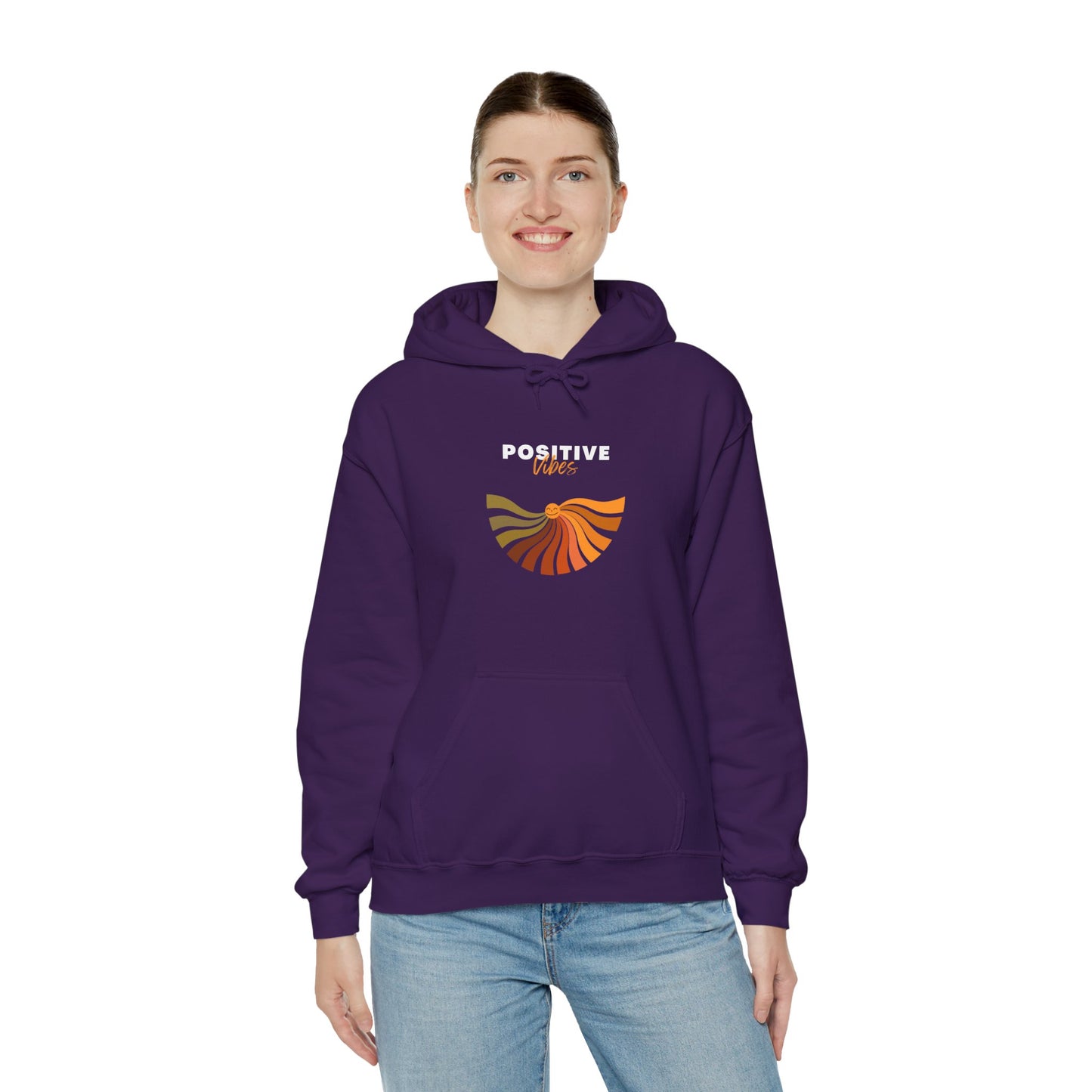 Positive Vibes Unisex Heavy Blend™ Hooded Sweatshirt