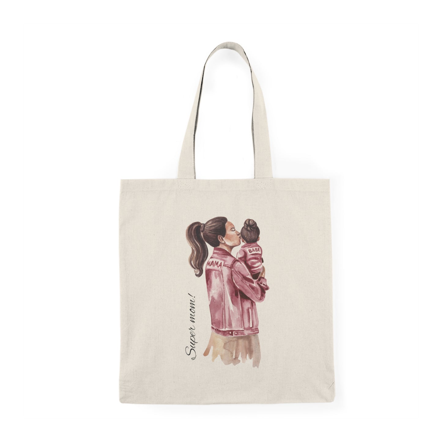 Supper Mom Natural Tote Bag