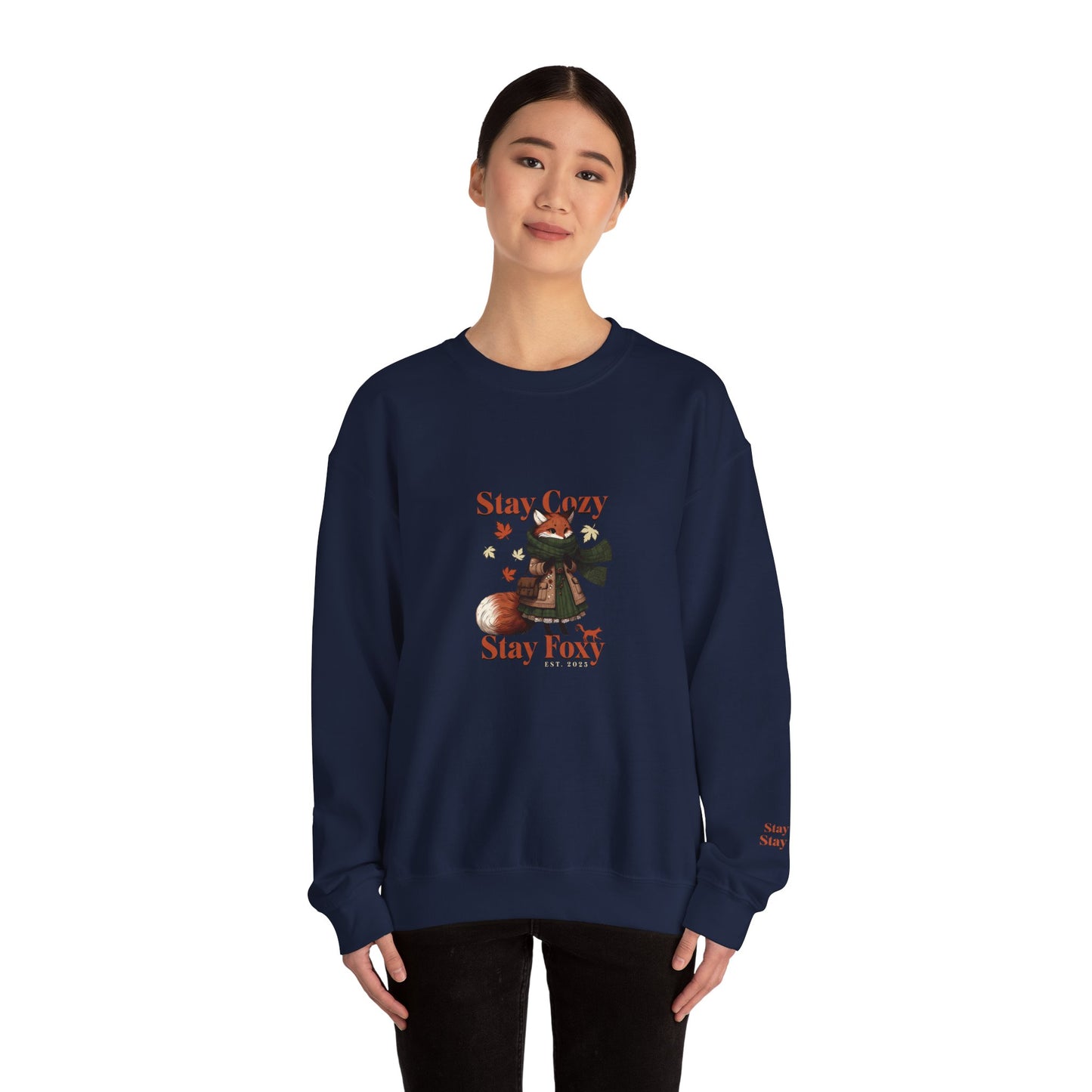 Stay Cozy Stay Foxy Women's Heavy Blend™ Crewneck Sweatshirt