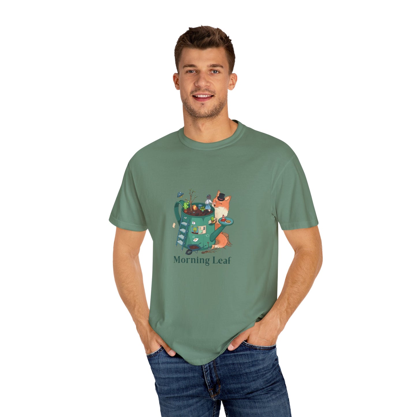 Morning Leaf Unisex Garment-Dyed T-shirt