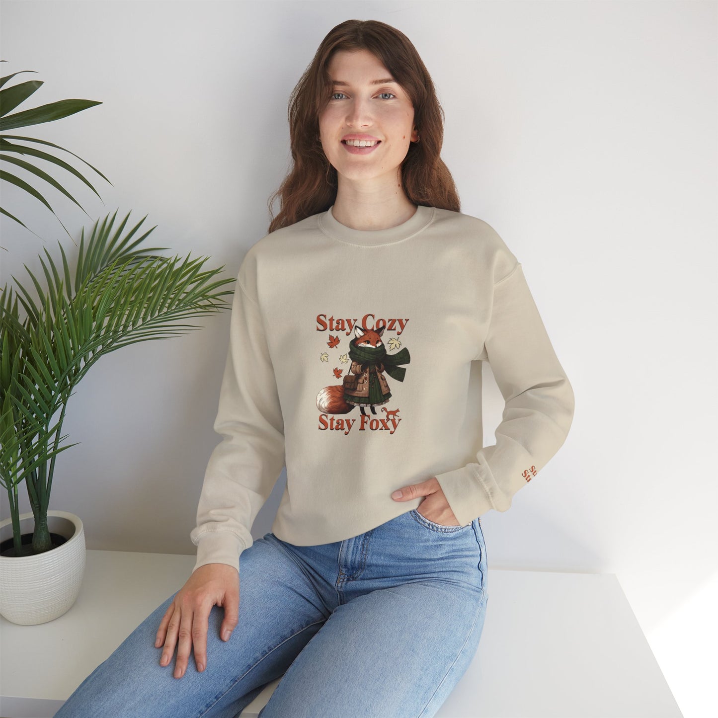 Stay Cozy Stay Foxy Women's Heavy Blend™ Crewneck Sweatshirt