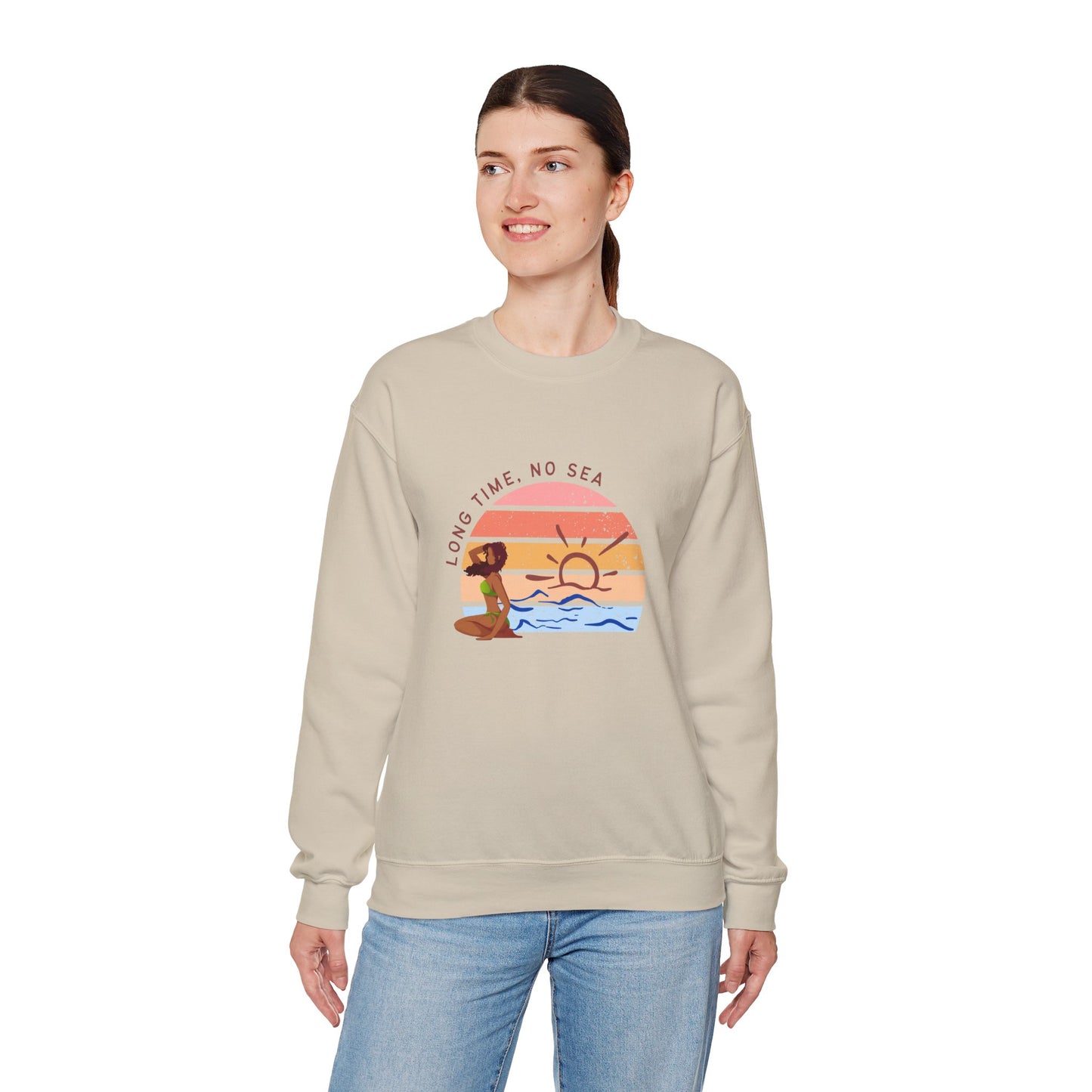 Long Time, No See Women's Heavy Blend™ Crewneck Sweatshirt