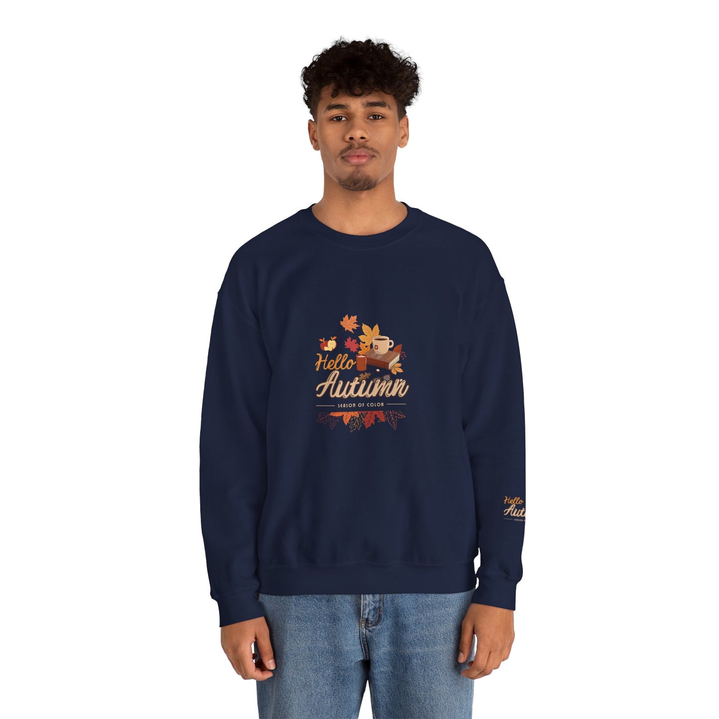Hello Autumn Season Of Colour Unisex Heavy Blend™ Crewneck Sweatshirt