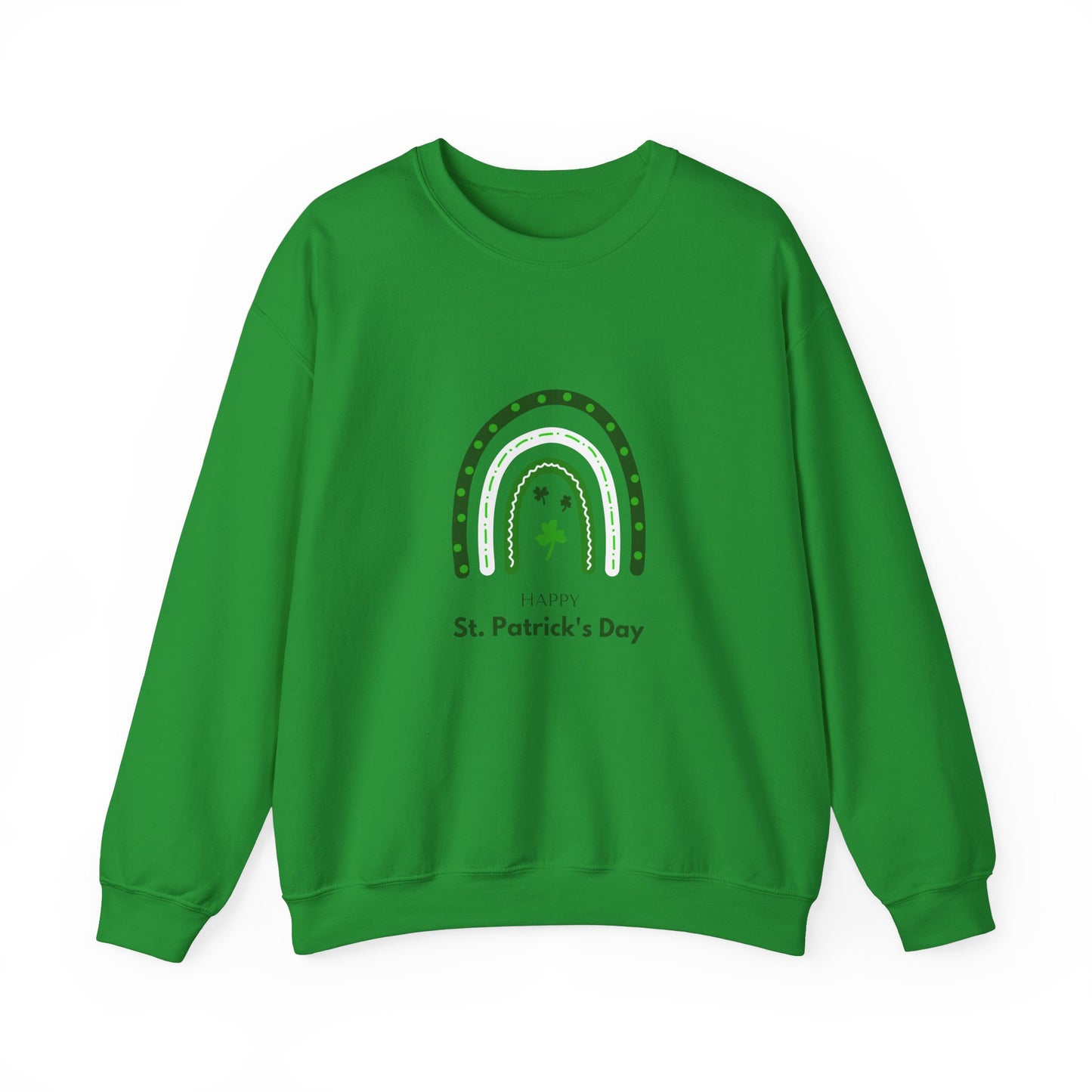 Rainbow Happy St. Patrick's Day Unisex Heavy Blend™ Crewneck Sweatshirt