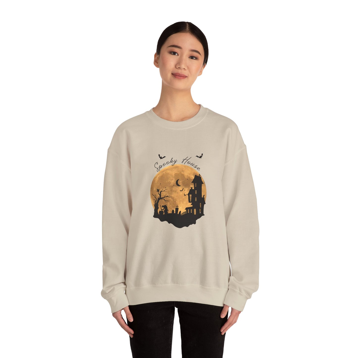 Spooky House Unisex Heavy Blend™ Crewneck Sweatshirt