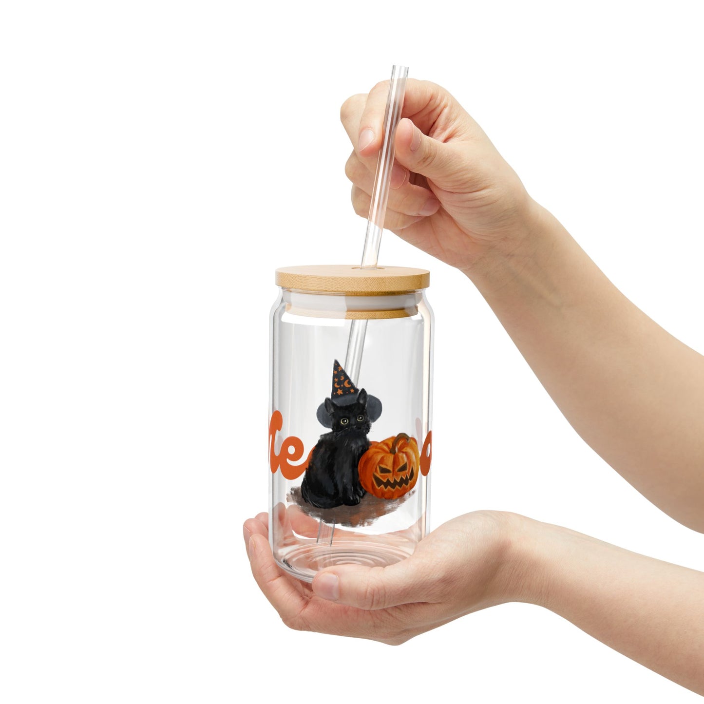 Meow Sipper Glass, 16oz