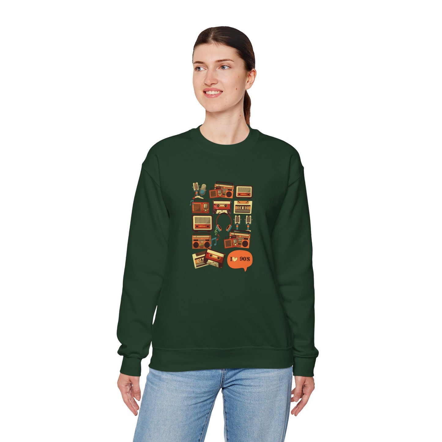 I Love 90's Unisex Heavy Blend™ Crewneck Sweatshirt