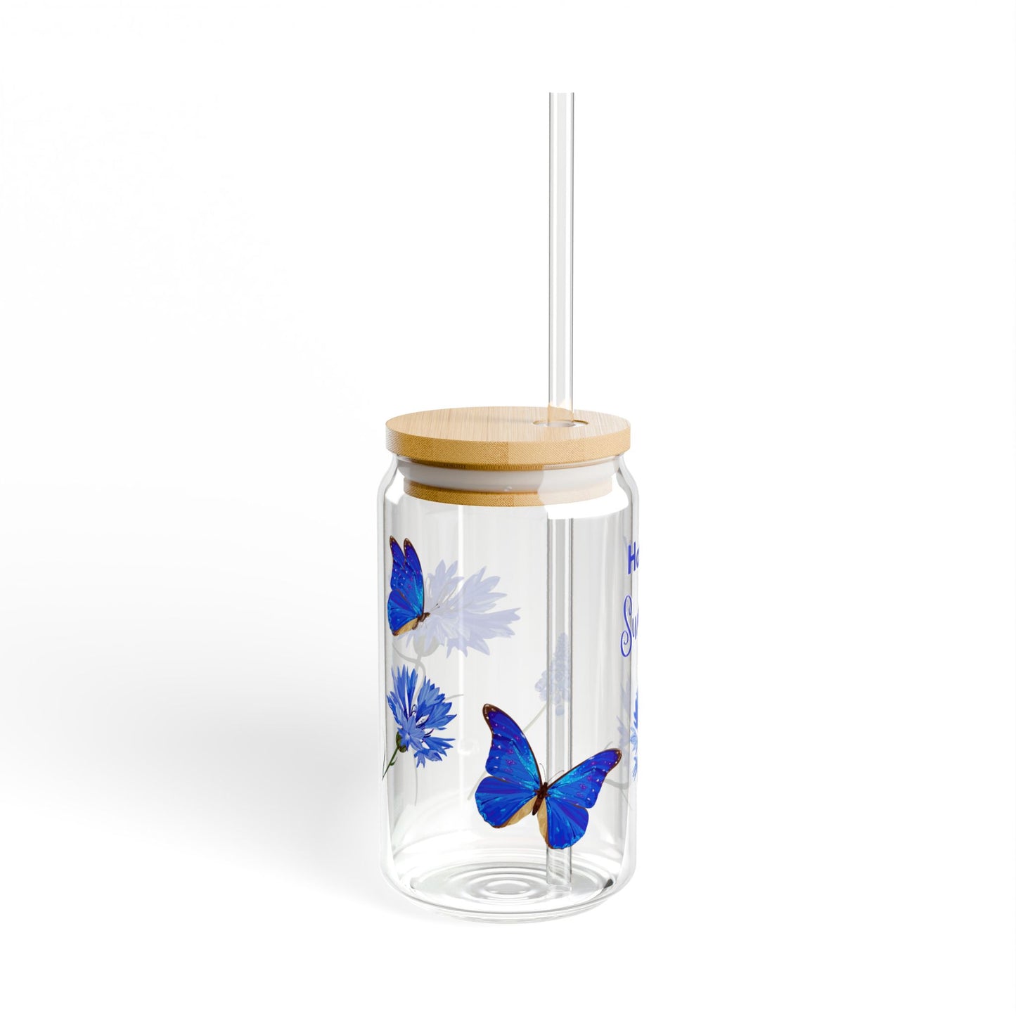 Happy Summer Sipper Glass, 16oz