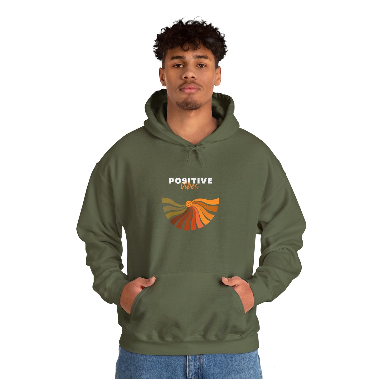 Positive Vibes Unisex Heavy Blend™ Hooded Sweatshirt