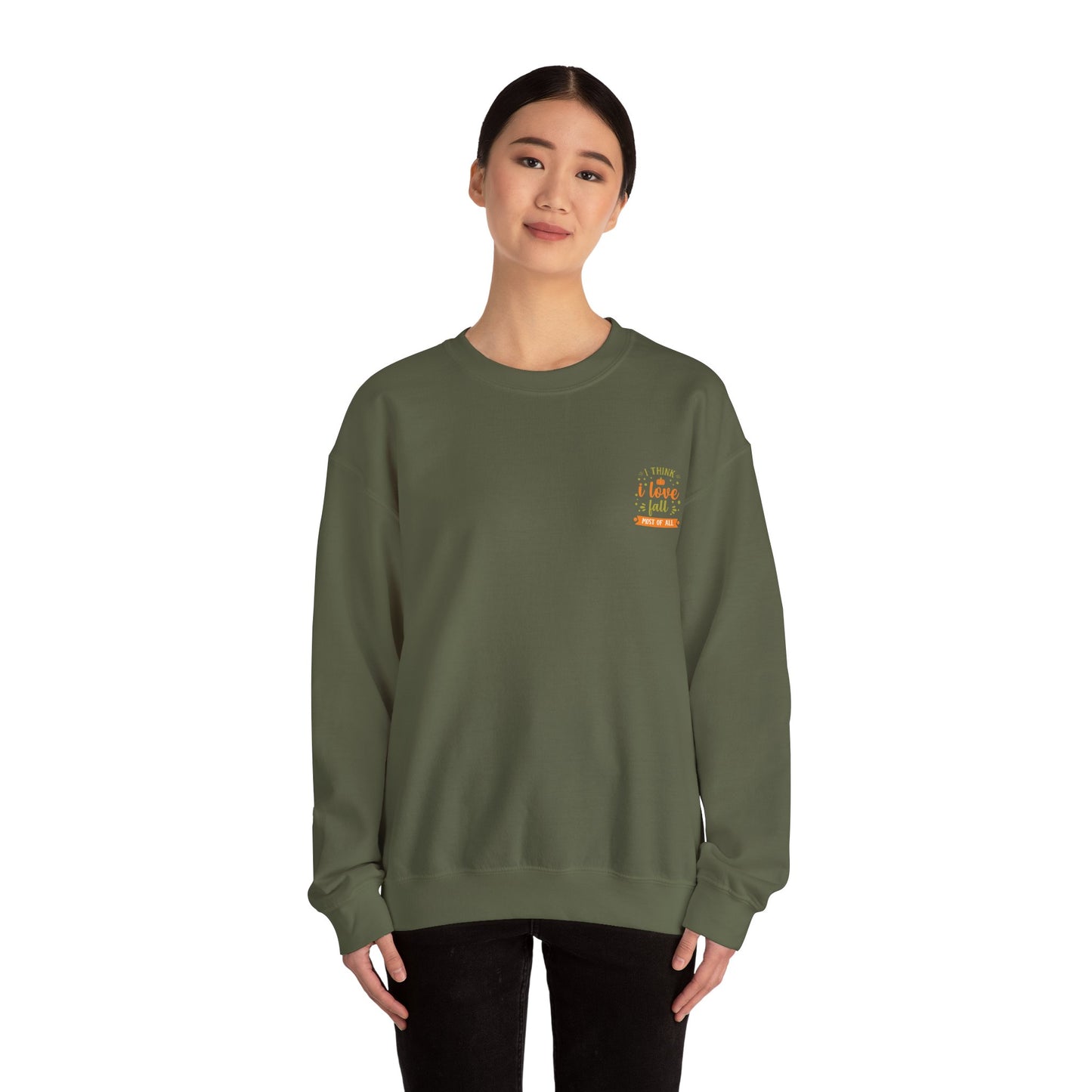 I Think I Love Fall Most Of All Unisex Heavy Blend™ Crewneck Sweatshirt