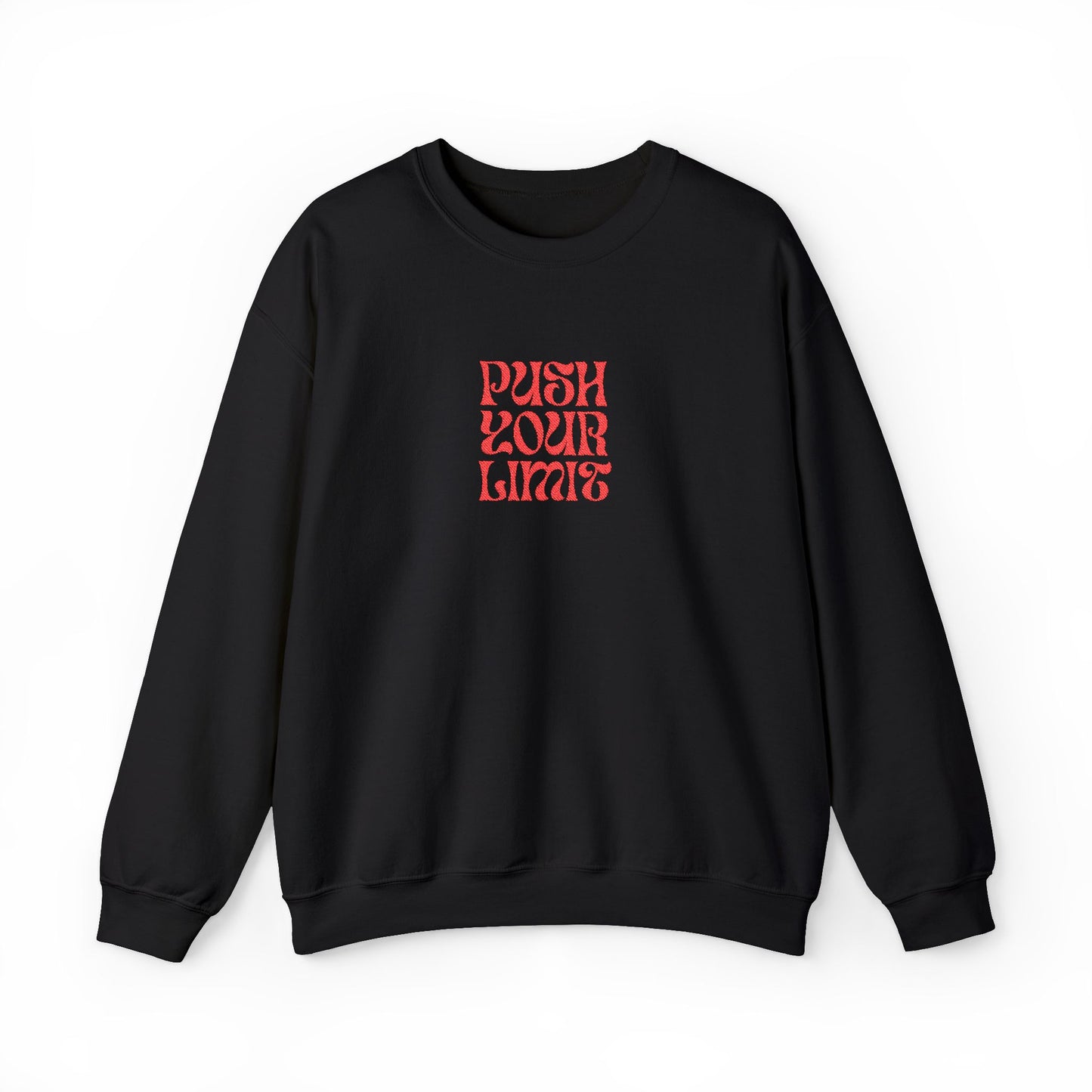 Push Your Limits Unisex Heavy Blend™ Crewneck Sweatshirt (Embroidery Decoration)