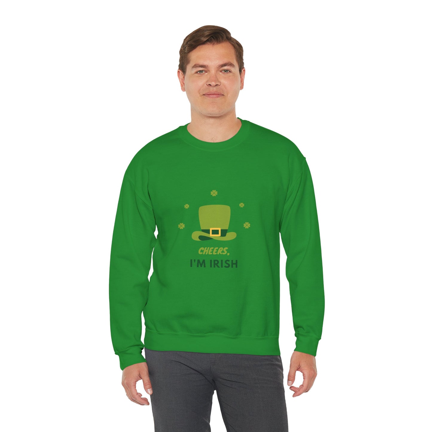 Cheers I'm Irish Unisex Heavy Blend™ Crewneck Sweatshirt
