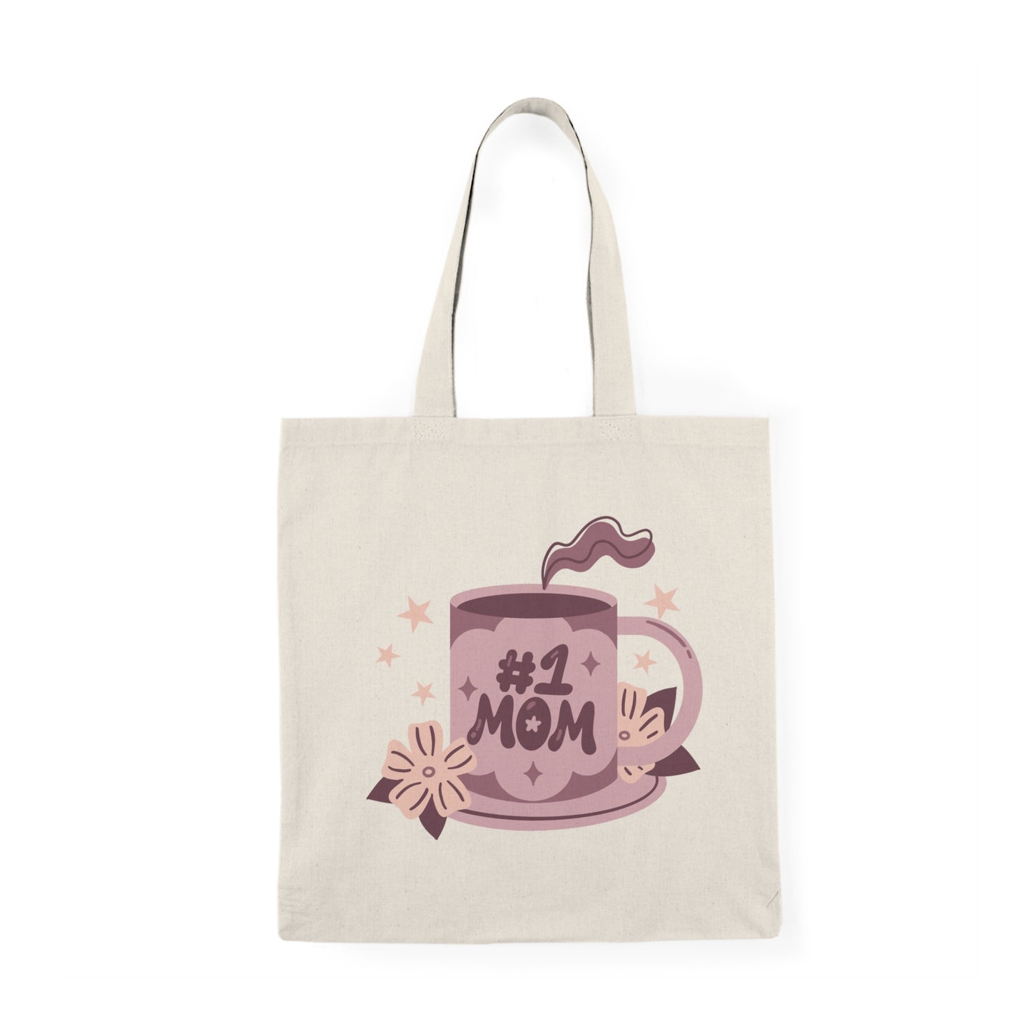 #1 Mum Natural Tote Bag