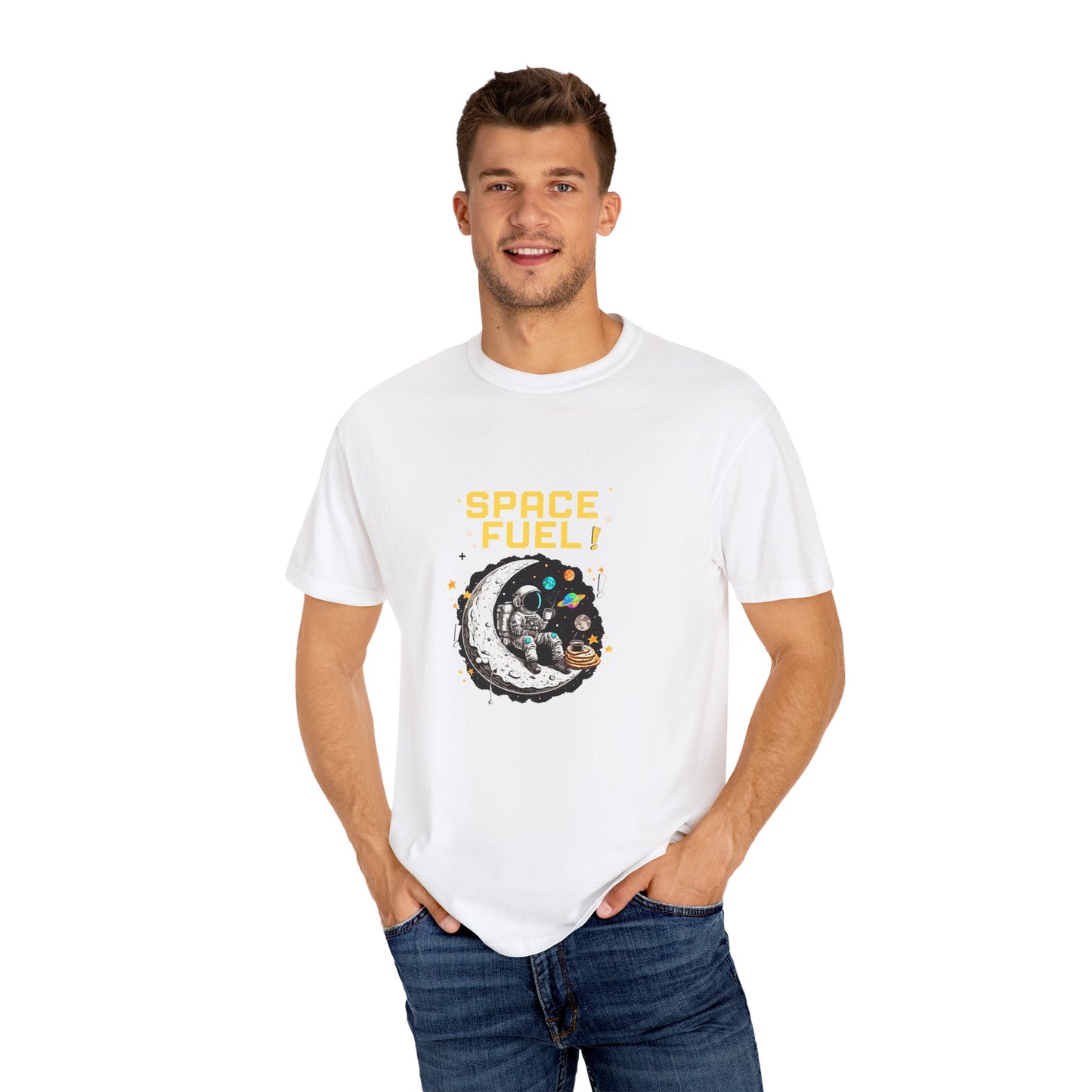 Space Fuel Unisex Garment-Dyed T-shirt