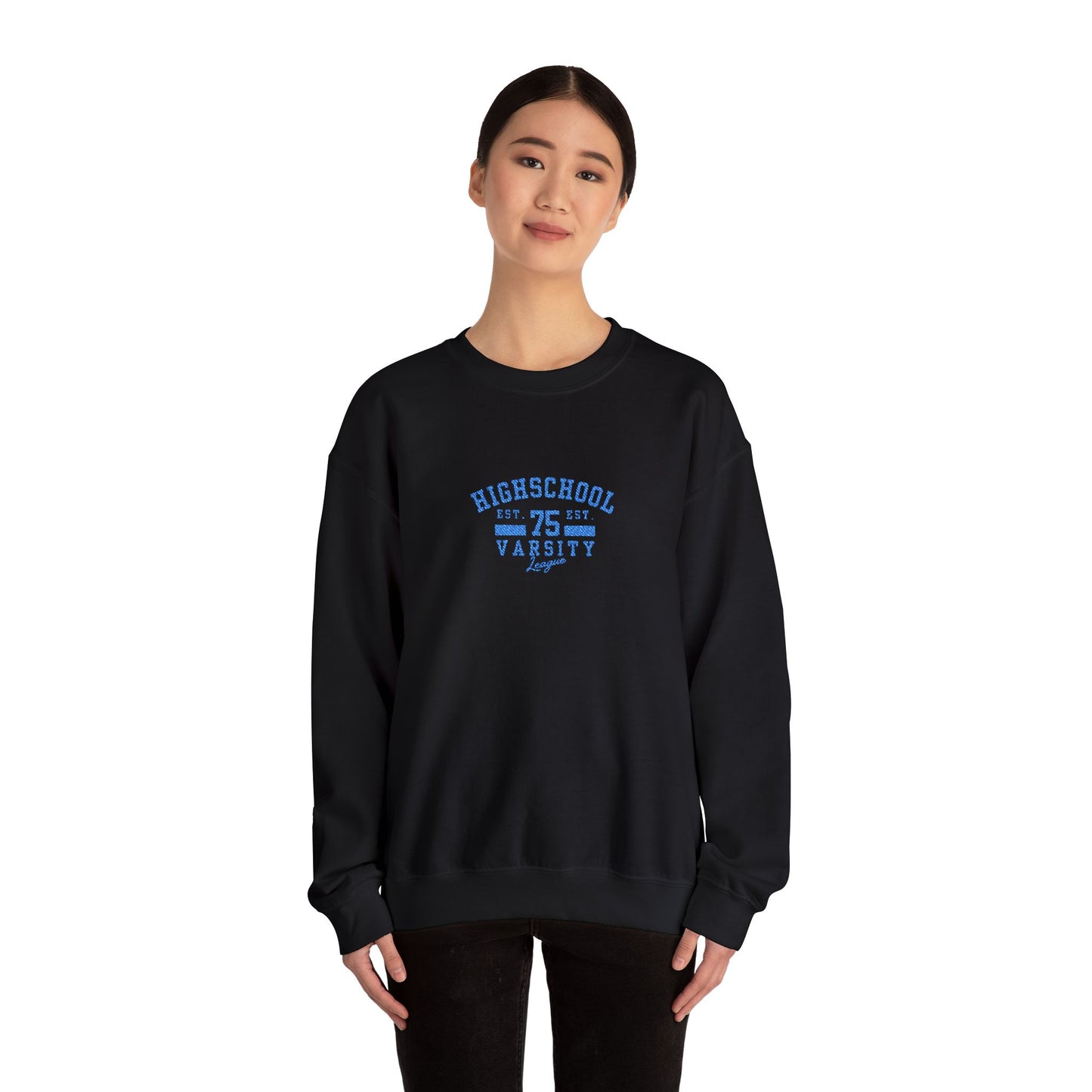 Highschool Unisex Heavy Blend™ Crewneck Sweatshirt (Embroidery Decoration)