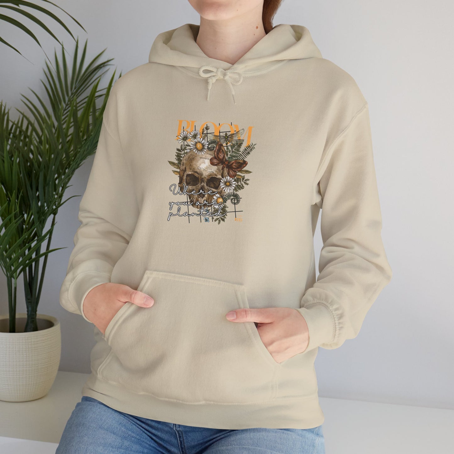 Bloom Where You Are Planted Unisex Heavy Blend™ Hooded Sweatshirt