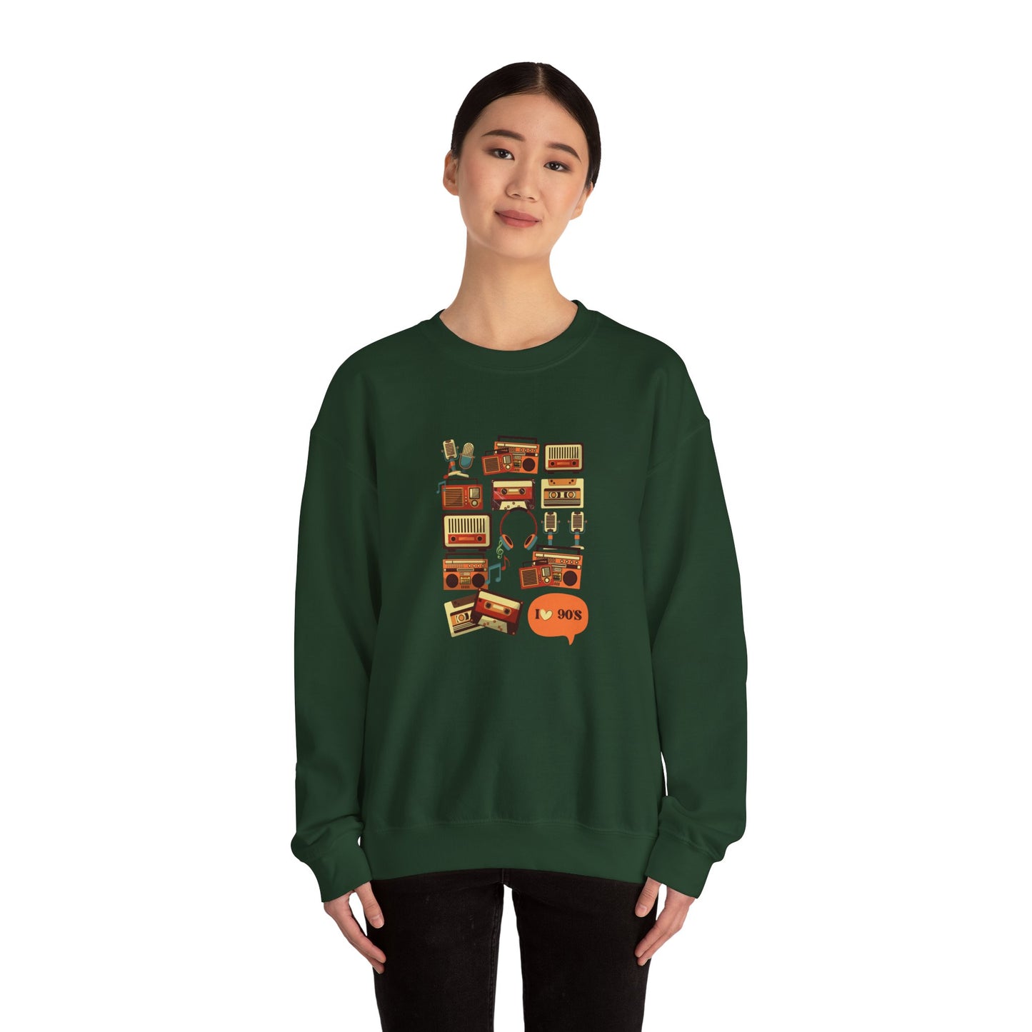 I Love 90's Unisex Heavy Blend™ Crewneck Sweatshirt