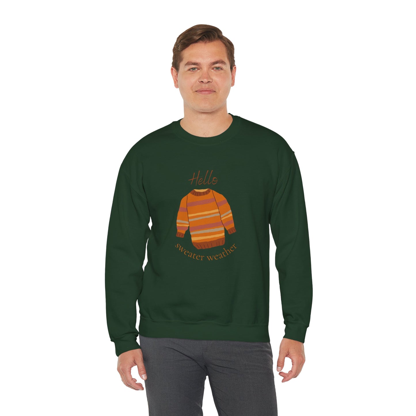 Hello Sweater Weather Unisex Heavy Blend™ Crewneck Sweatshirt