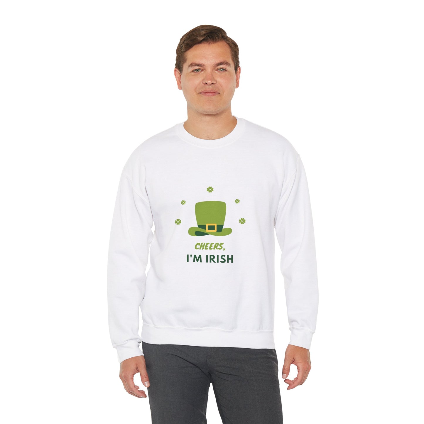 Cheers I'm Irish Unisex Heavy Blend™ Crewneck Sweatshirt