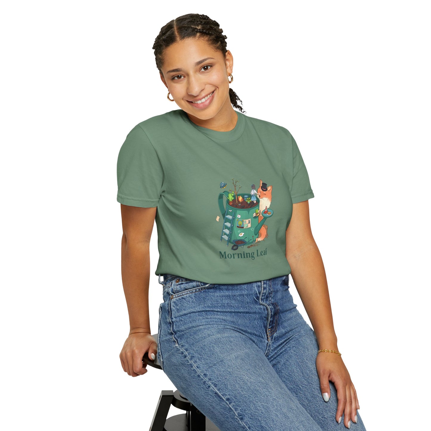 Morning Leaf Unisex Garment-Dyed T-shirt