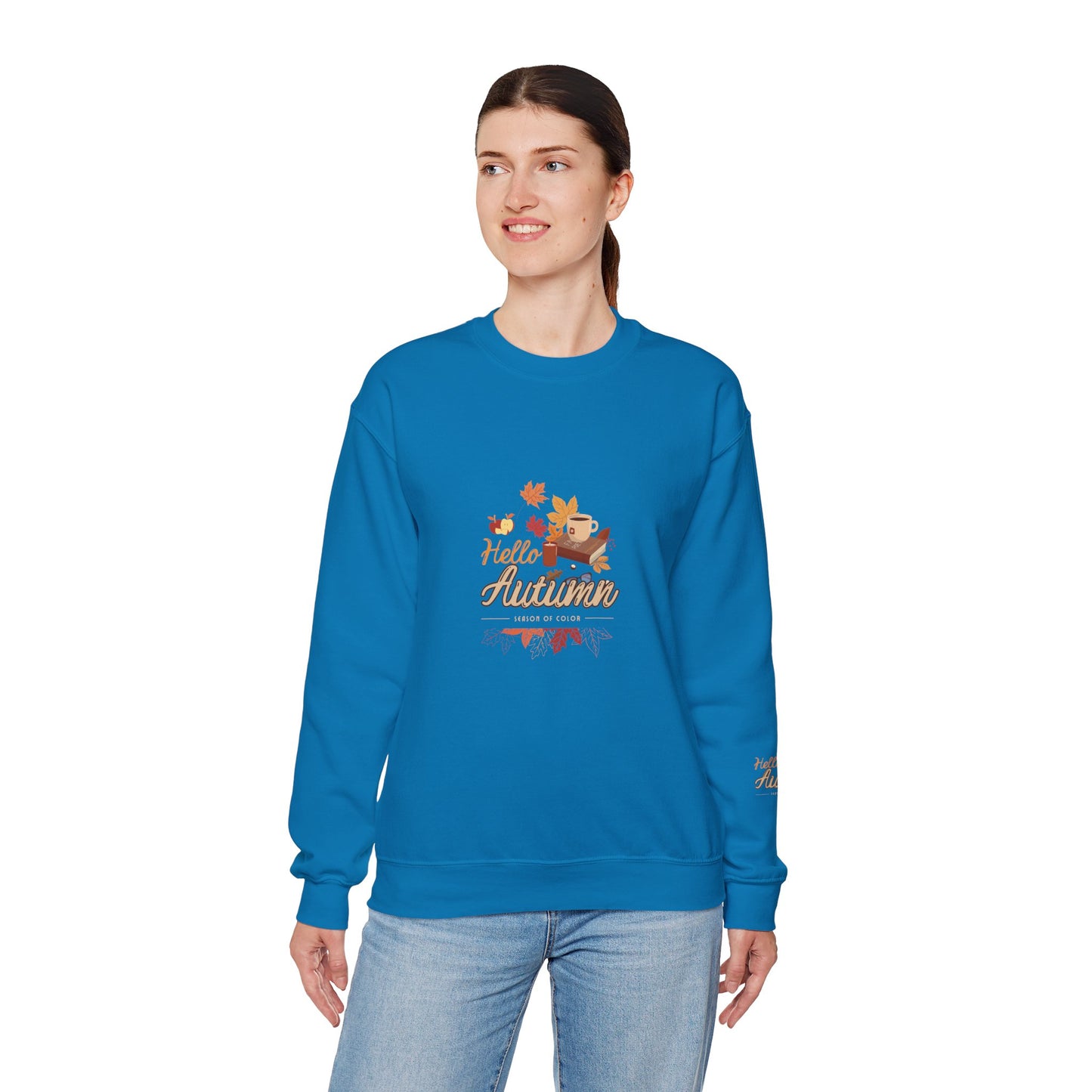 Hello Autumn Season Of Colour Unisex Heavy Blend™ Crewneck Sweatshirt