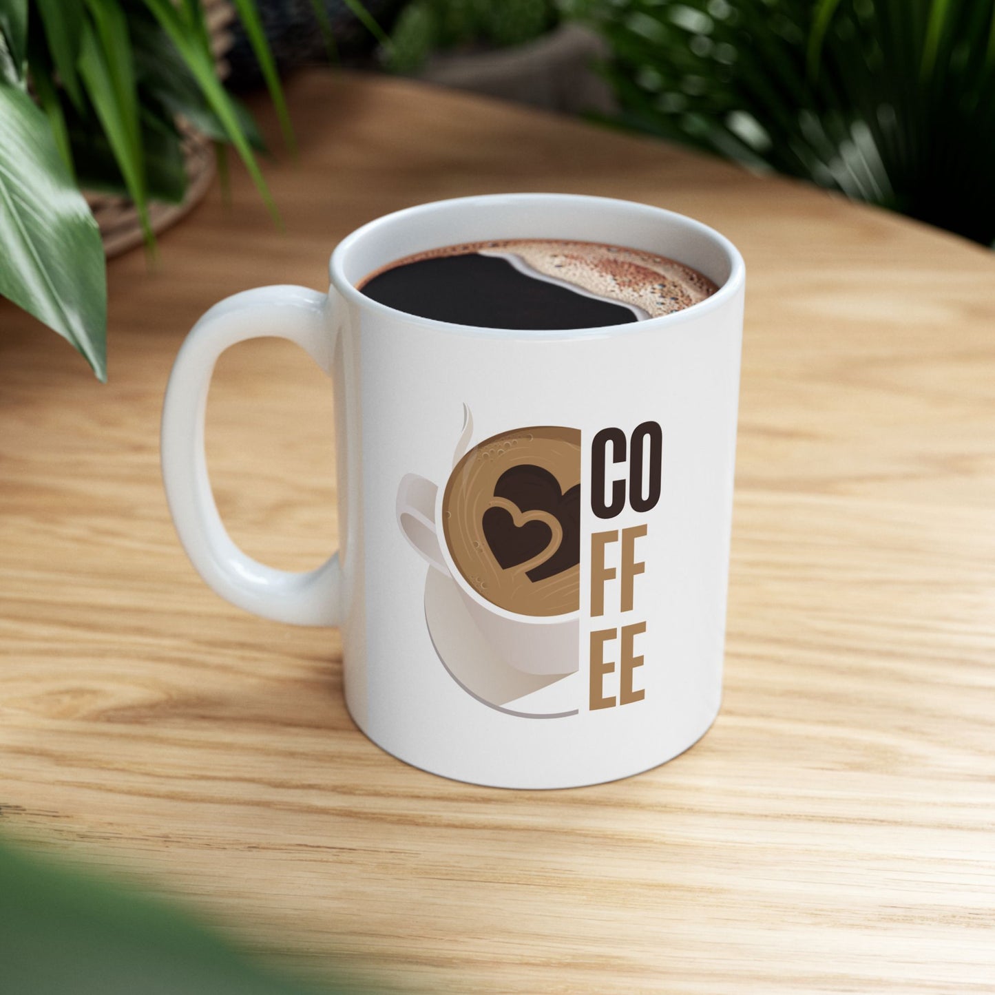Coffee Ceramic Mug, (11oz, 15oz)