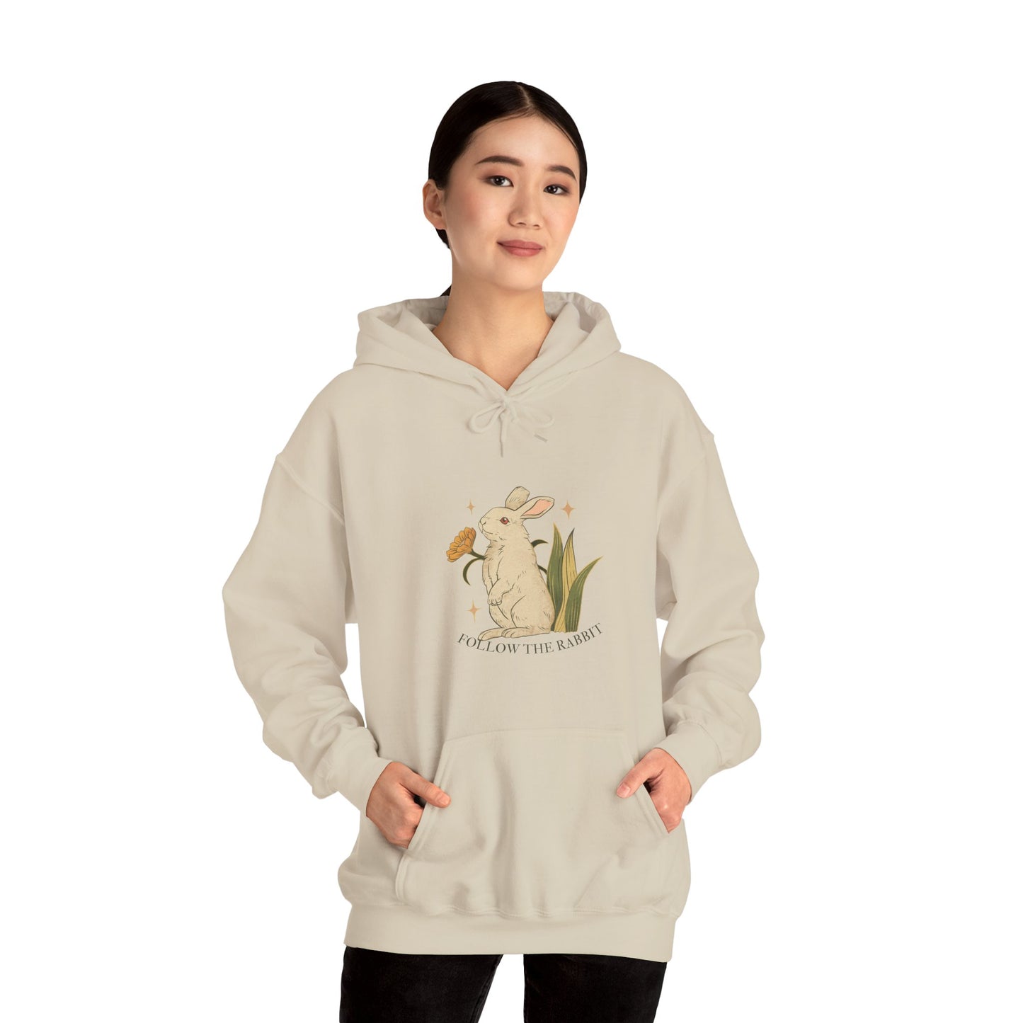 Follow The Rabbit Women's Heavy Blend™ Hooded Sweatshirt