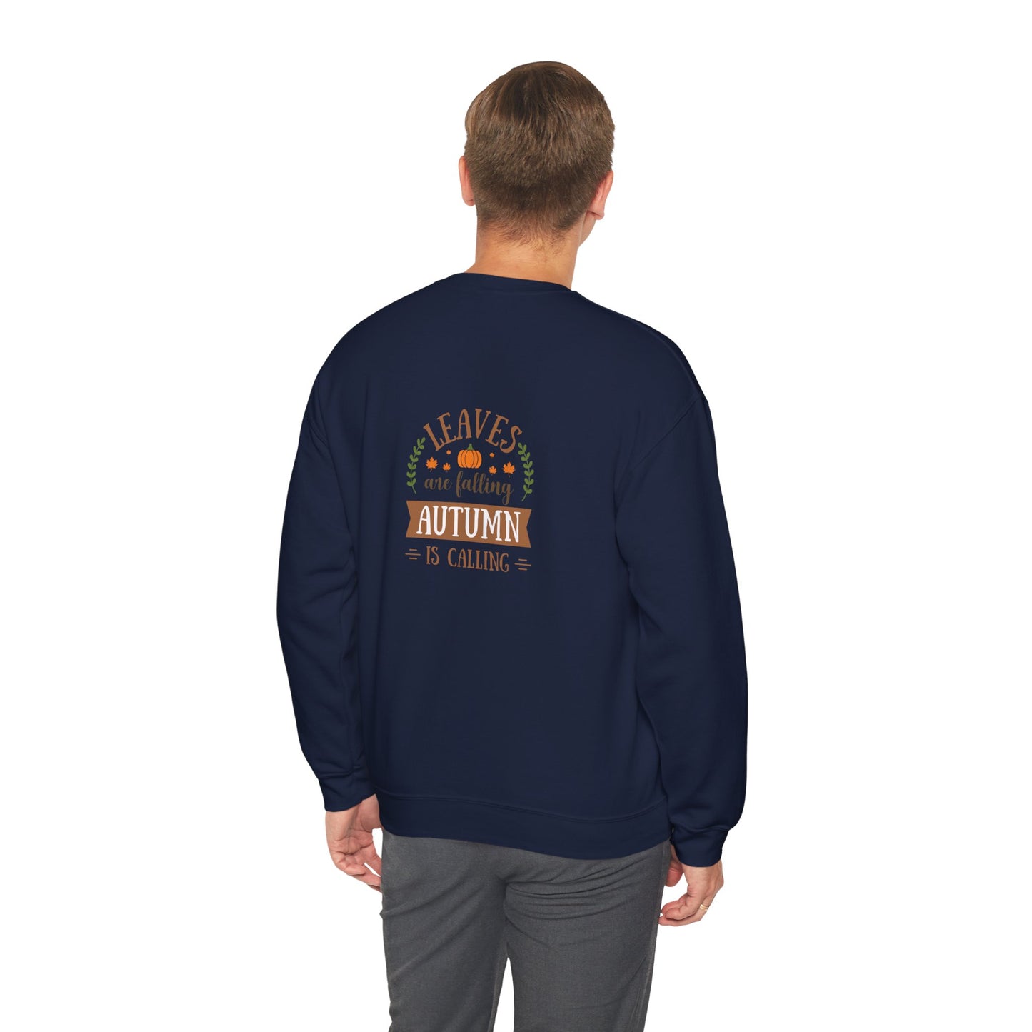 Leaves Are Falling Autumn Is Calling Unisex Heavy Blend™ Crewneck Sweatshirt