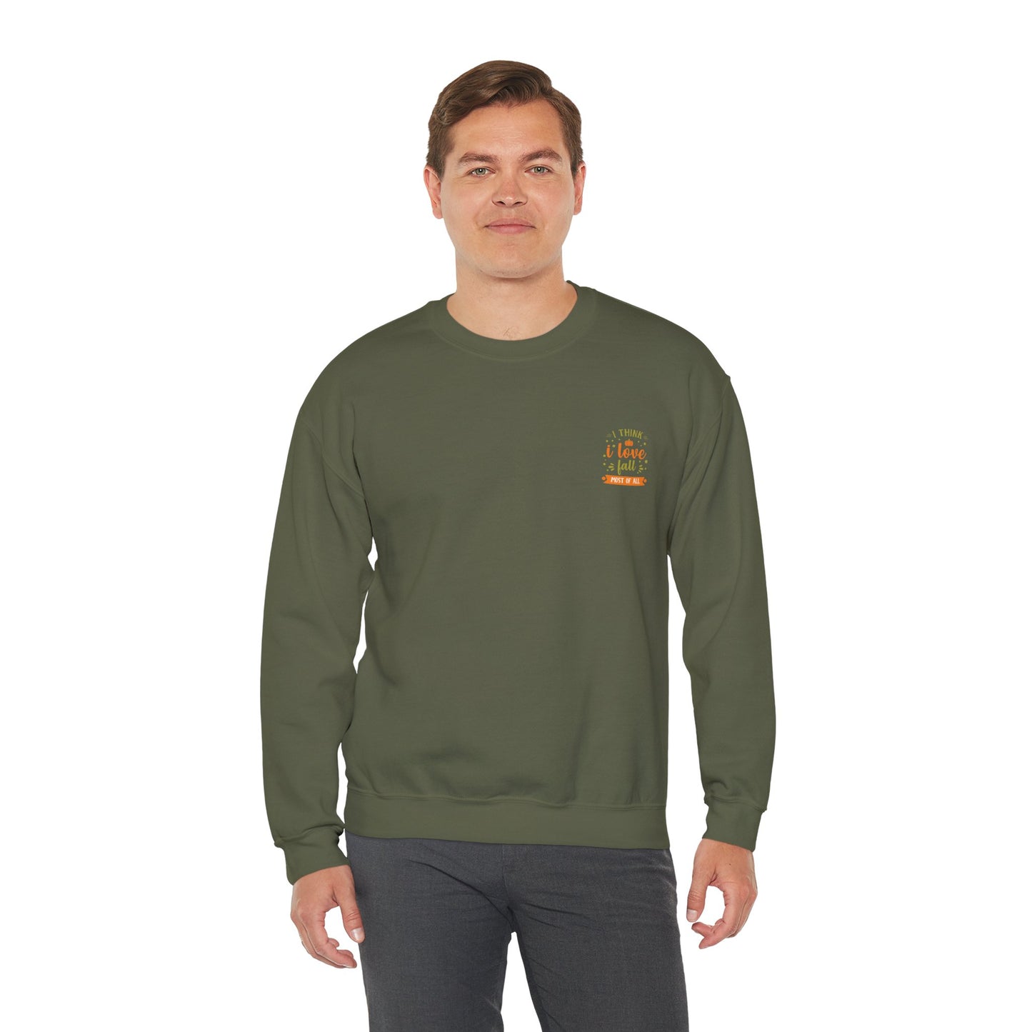 I Think I Love Fall Most Of All Unisex Heavy Blend™ Crewneck Sweatshirt