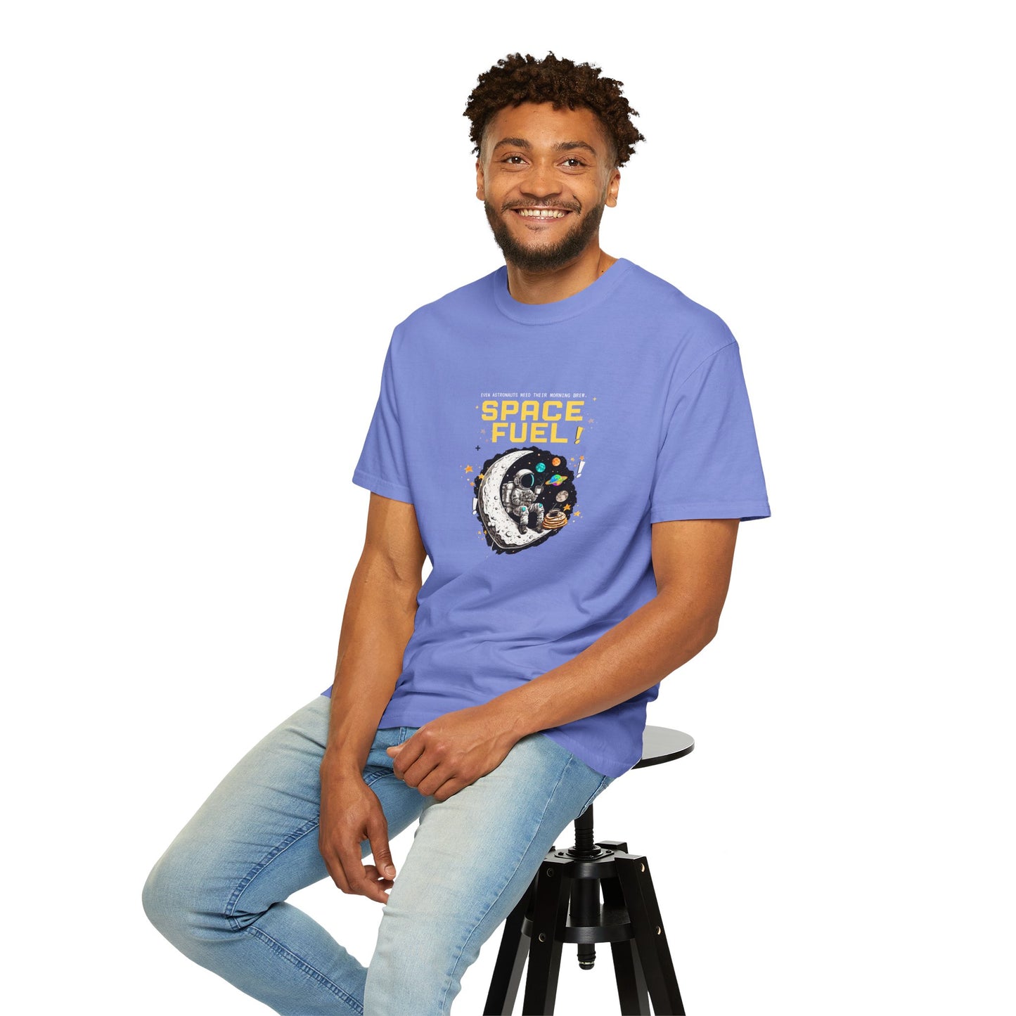 Space Fuel Unisex Garment-Dyed T-shirt