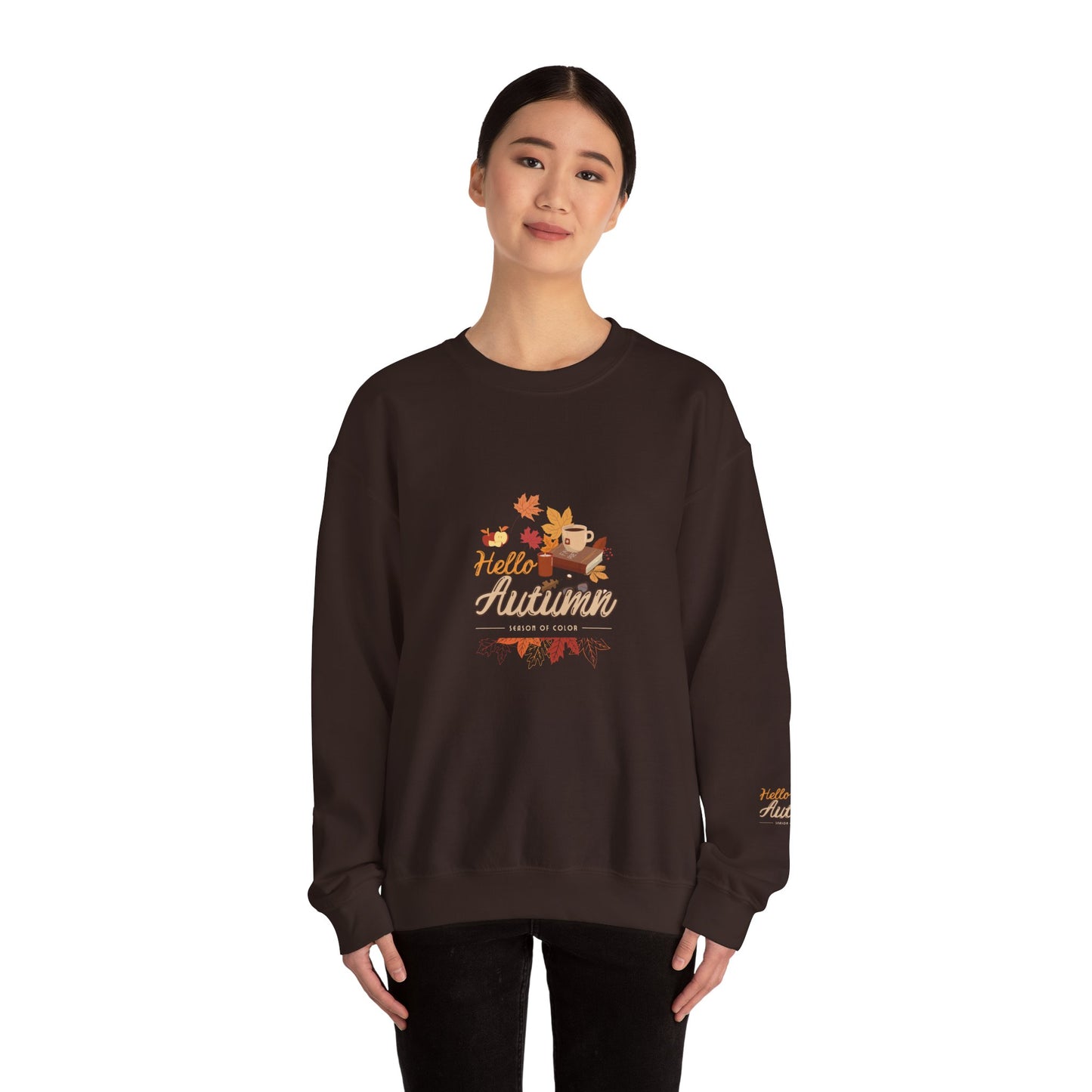 Hello Autumn Season Of Colour Unisex Heavy Blend™ Crewneck Sweatshirt
