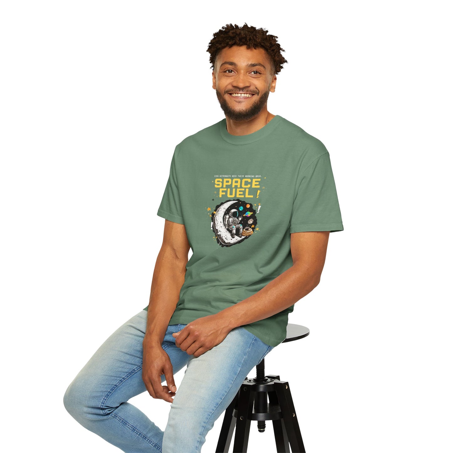 Space Fuel Unisex Garment-Dyed T-shirt
