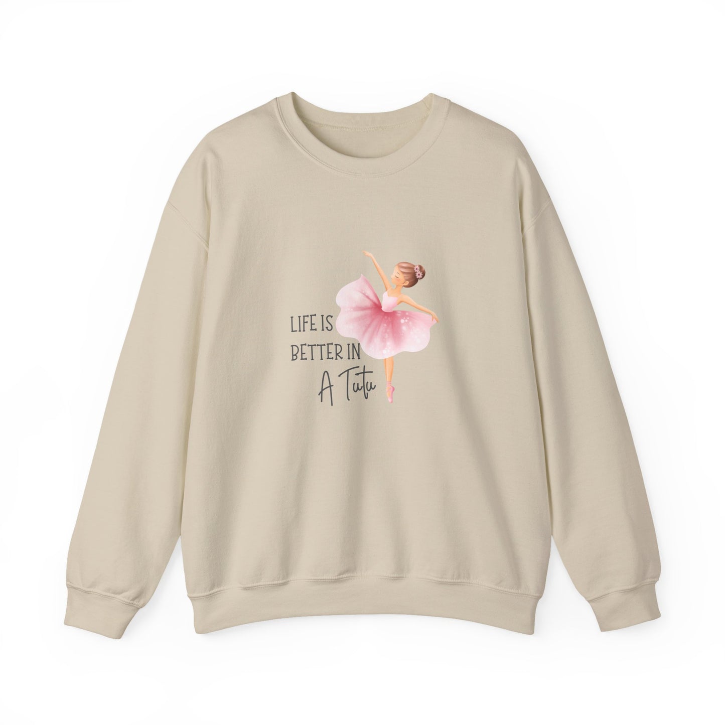 Life Is Better In A Tutu Women's Heavy Blend™ Crewneck Sweatshirt
