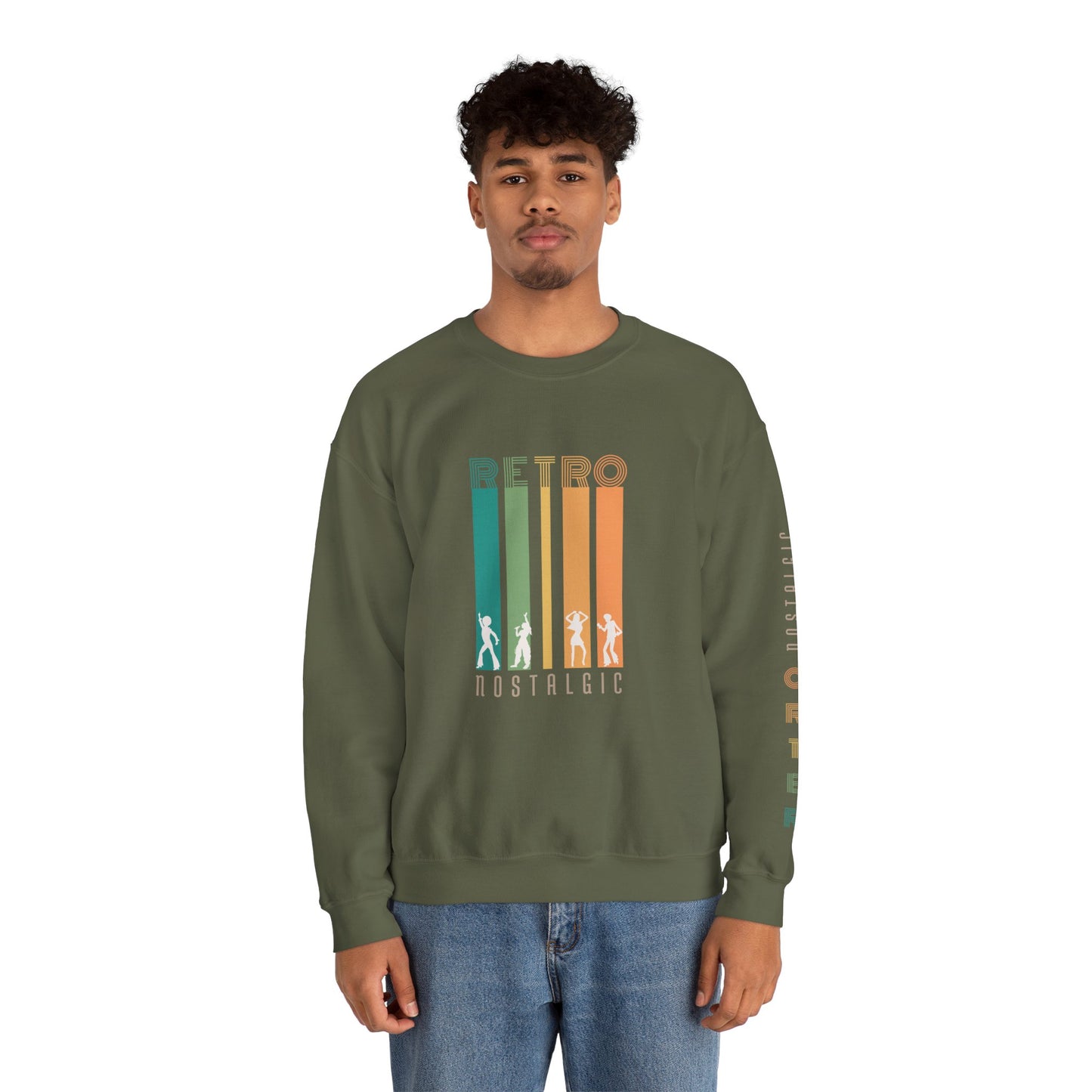 Retro Nostalgic Unisex Heavy Blend™ Crewneck Sweatshirt
