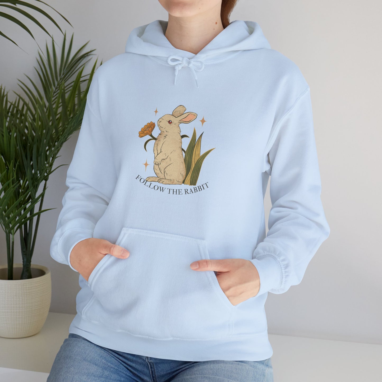 Follow The Rabbit Women's Heavy Blend™ Hooded Sweatshirt