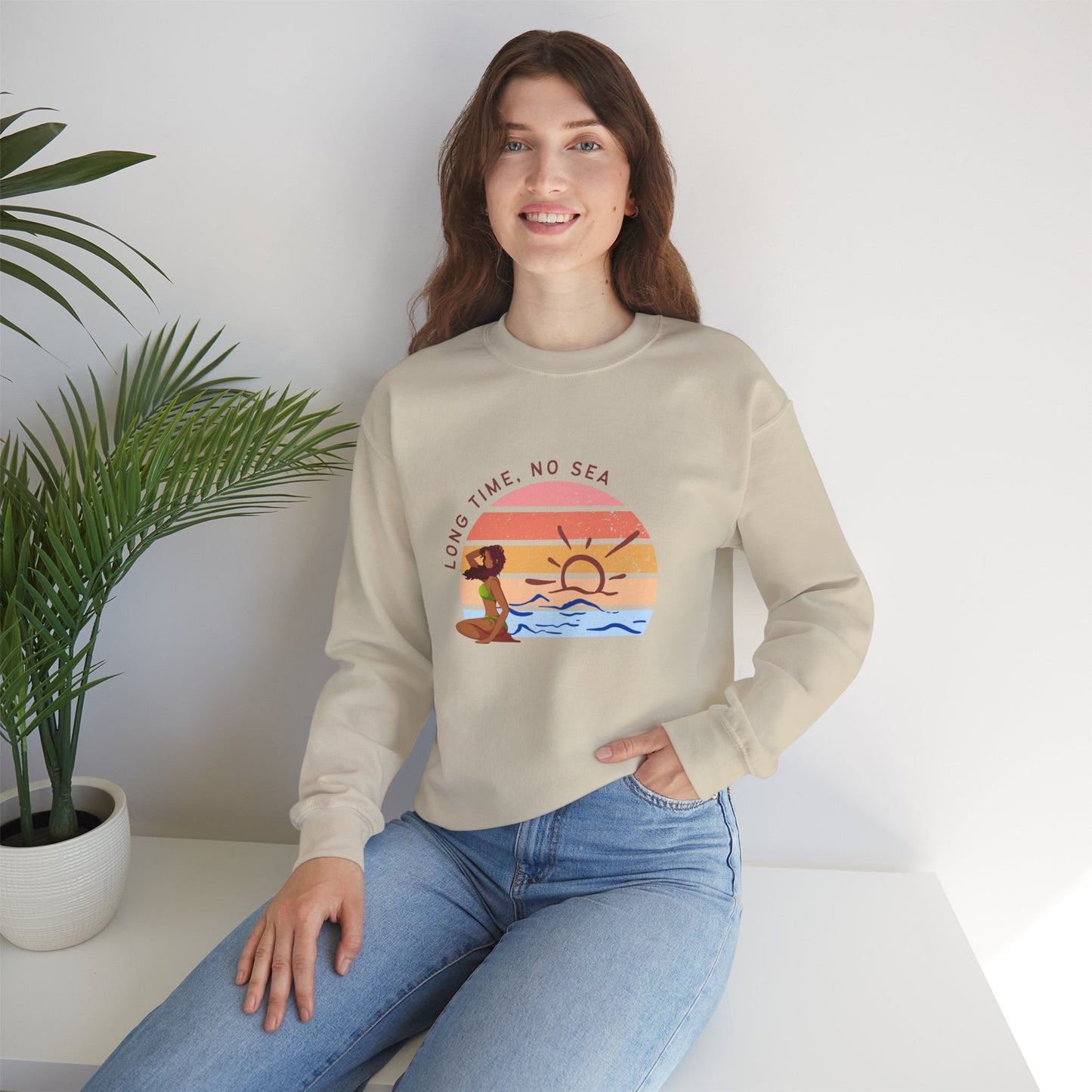 Long Time, No See Women's Heavy Blend™ Crewneck Sweatshirt
