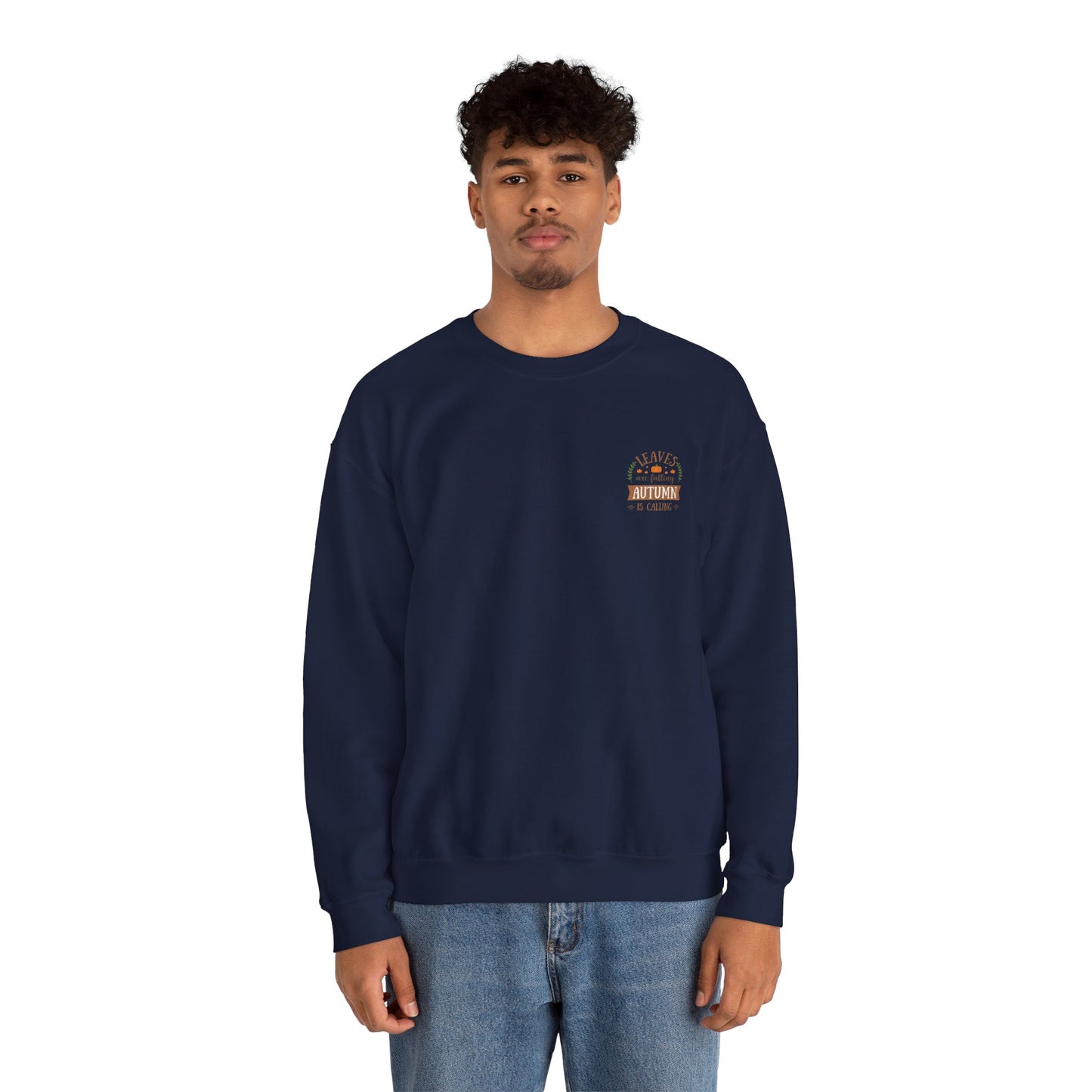 Leaves Are Falling Autumn Is Calling Unisex Heavy Blend™ Crewneck Sweatshirt