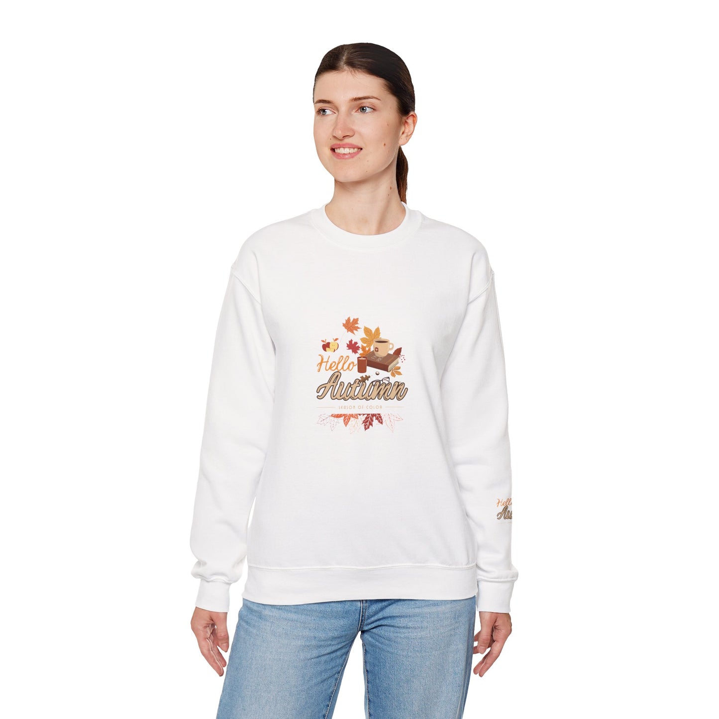 Hello Autumn Season Of Colour Unisex Heavy Blend™ Crewneck Sweatshirt