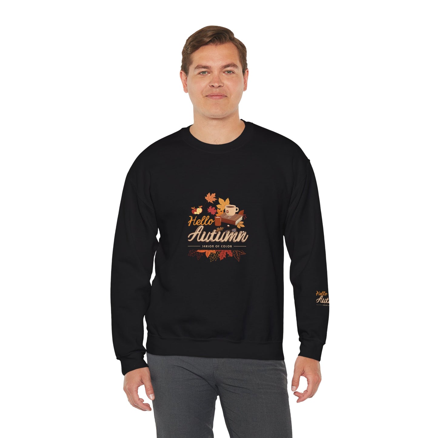 Hello Autumn Season Of Colour Unisex Heavy Blend™ Crewneck Sweatshirt