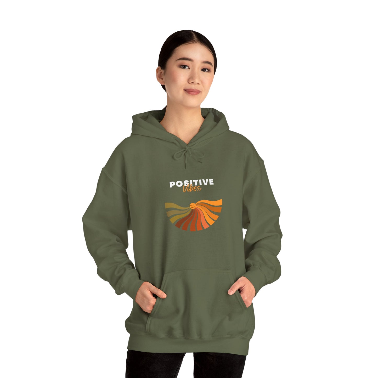 Positive Vibes Unisex Heavy Blend™ Hooded Sweatshirt