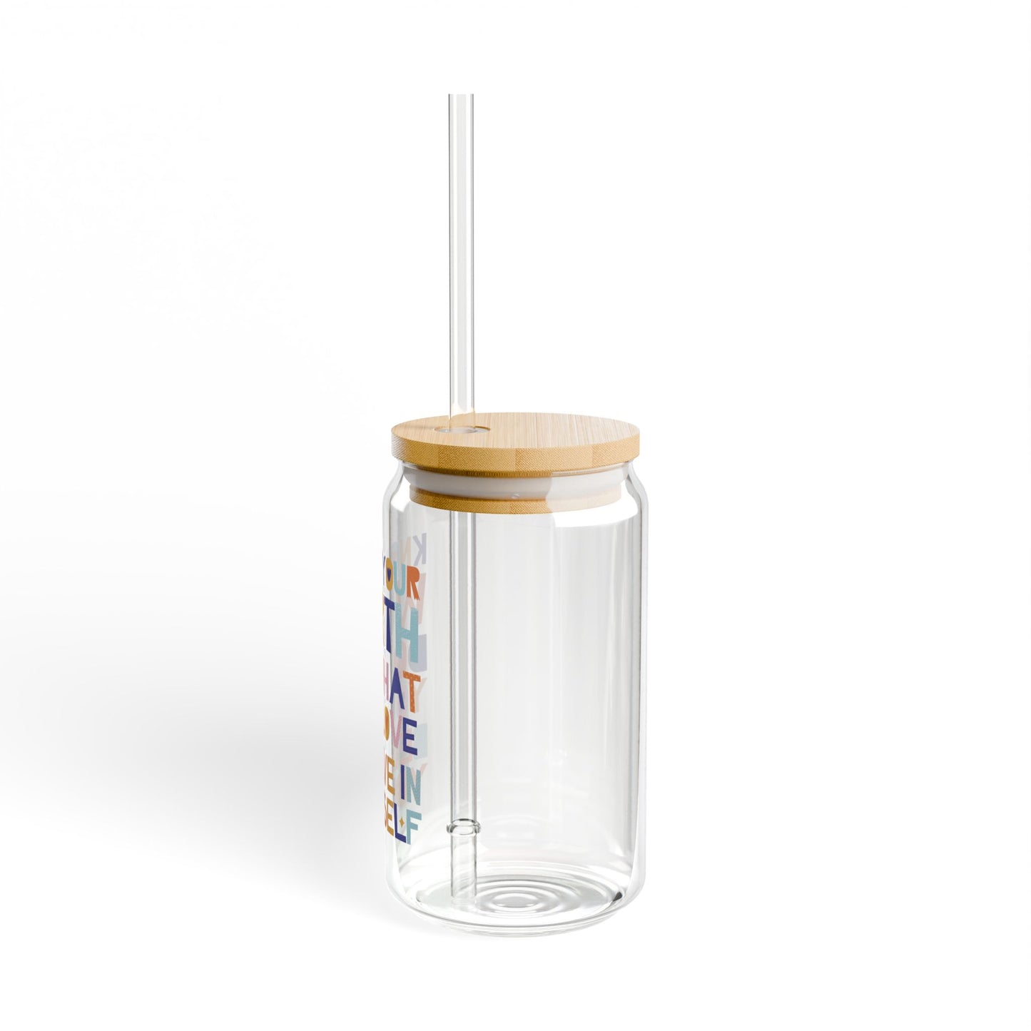 Know Your Worth Sipper Glass, 16oz