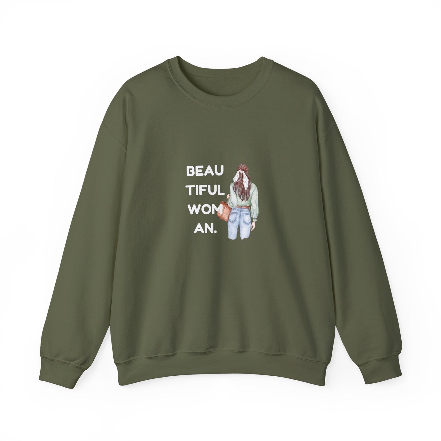 Beautiful Woman Women's Heavy Blend™ Crewneck Sweatshirt