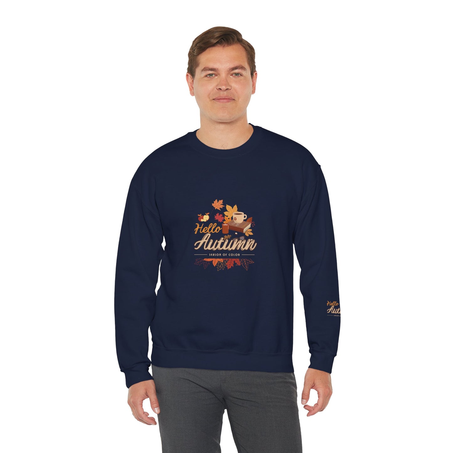 Hello Autumn Season Of Colour Unisex Heavy Blend™ Crewneck Sweatshirt