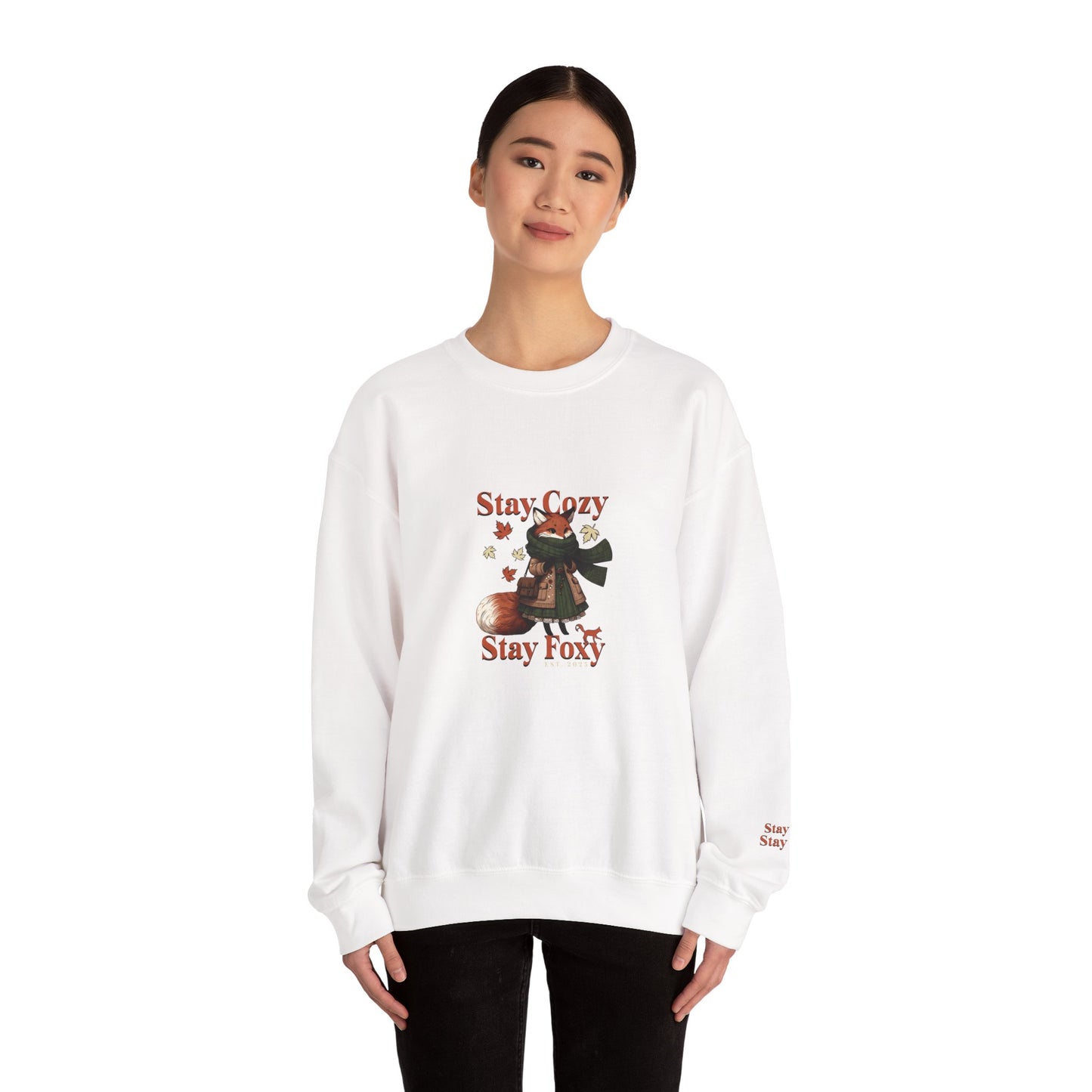 Stay Cozy Stay Foxy Women's Heavy Blend™ Crewneck Sweatshirt