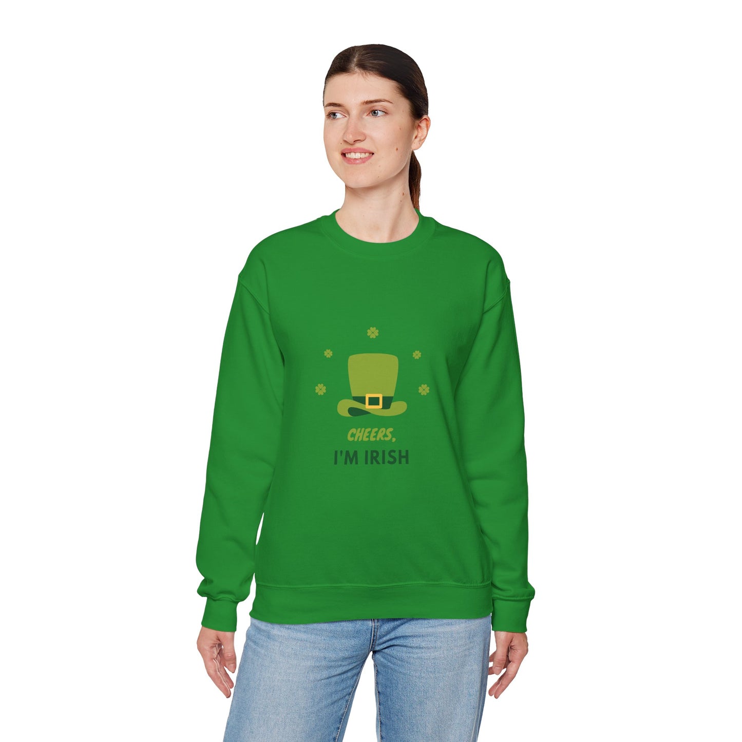 Cheers I'm Irish Unisex Heavy Blend™ Crewneck Sweatshirt
