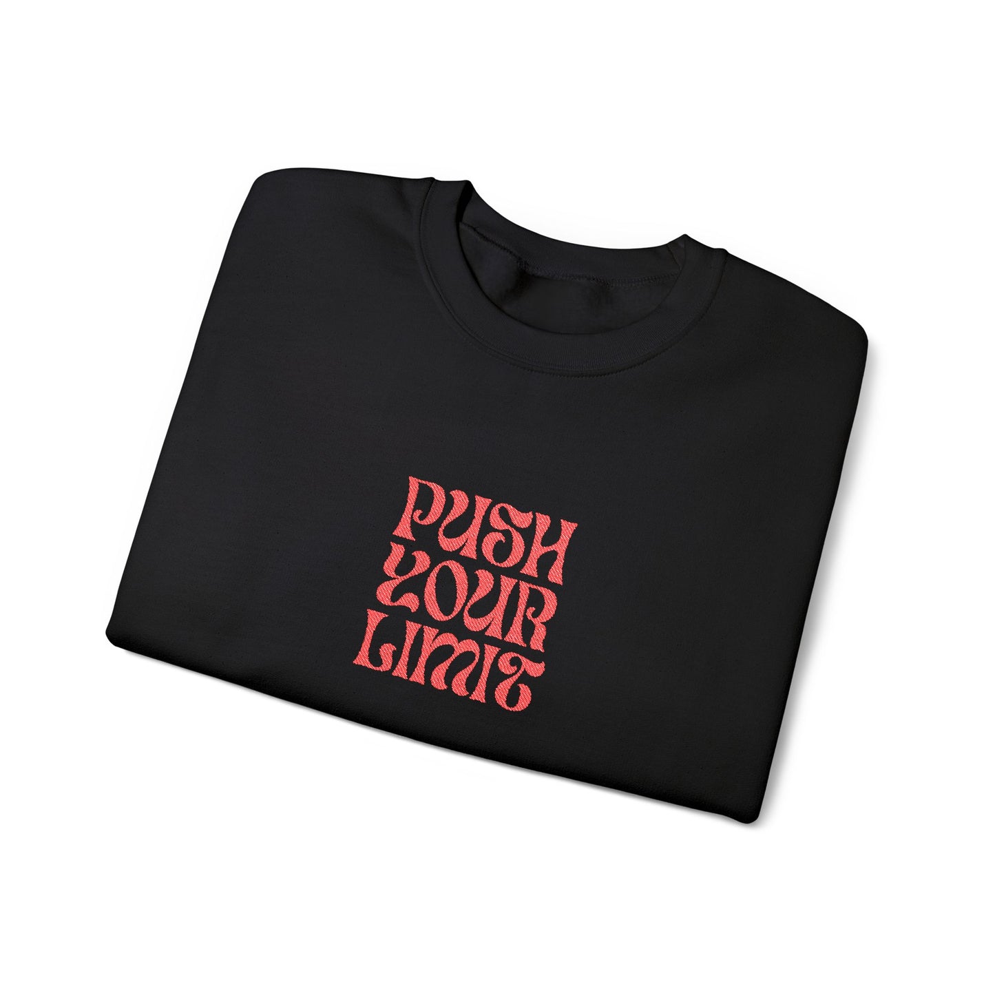 Push Your Limits Unisex Heavy Blend™ Crewneck Sweatshirt (Embroidery Decoration)