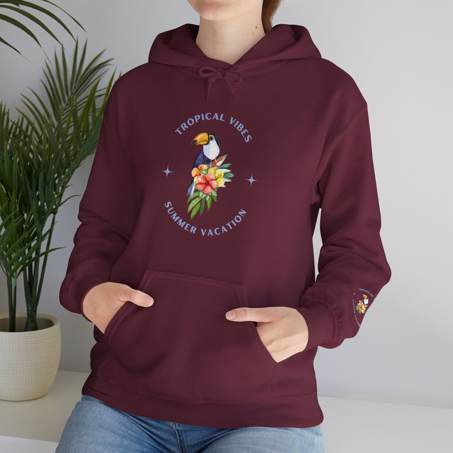 Tropical Vibes Women's Heavy Blend™ Hooded Sweatshirt